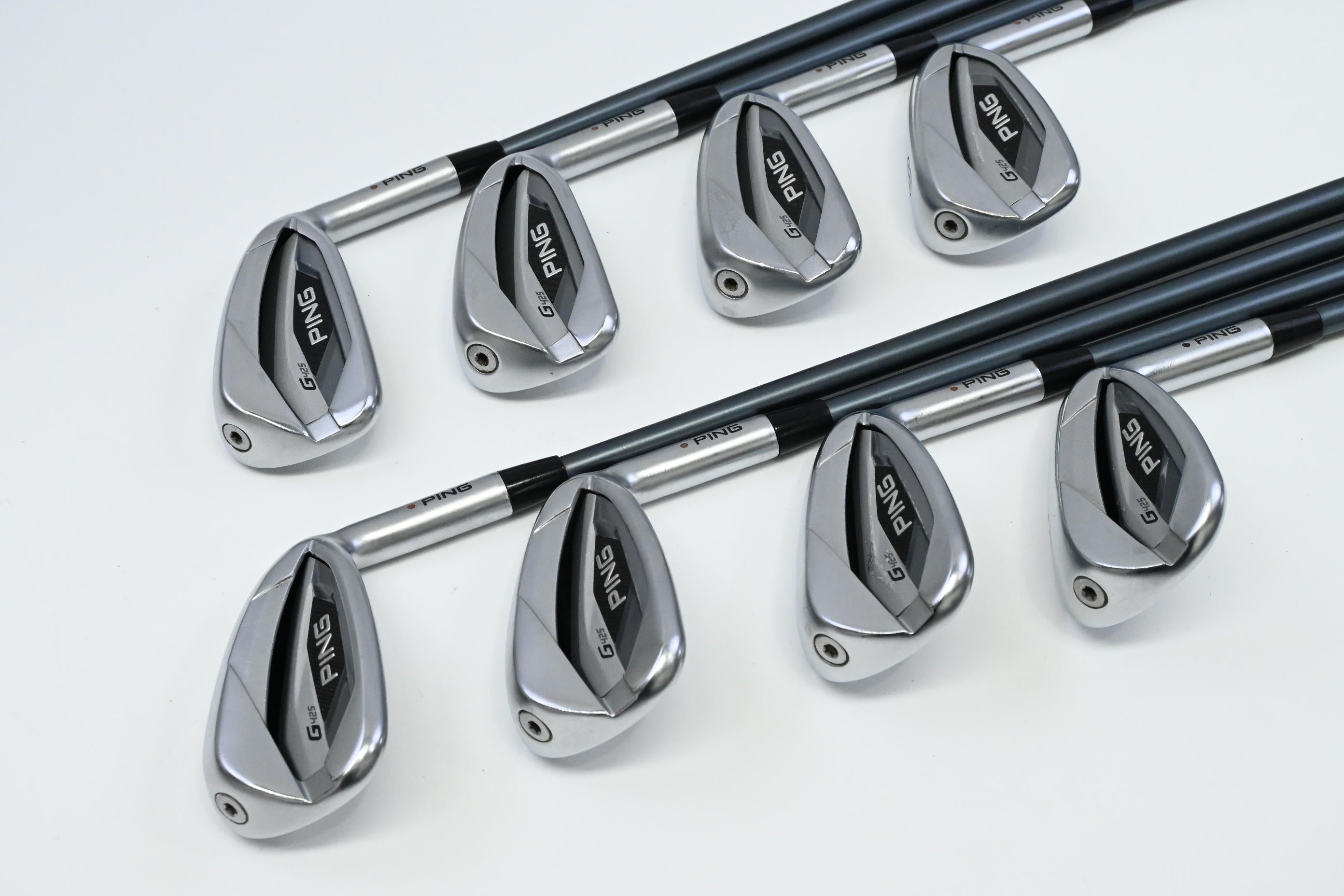 Ping G425 Irons / 5-PW+UW+SW / Brown Dot / Regular Flex Ping Alta CB Slate