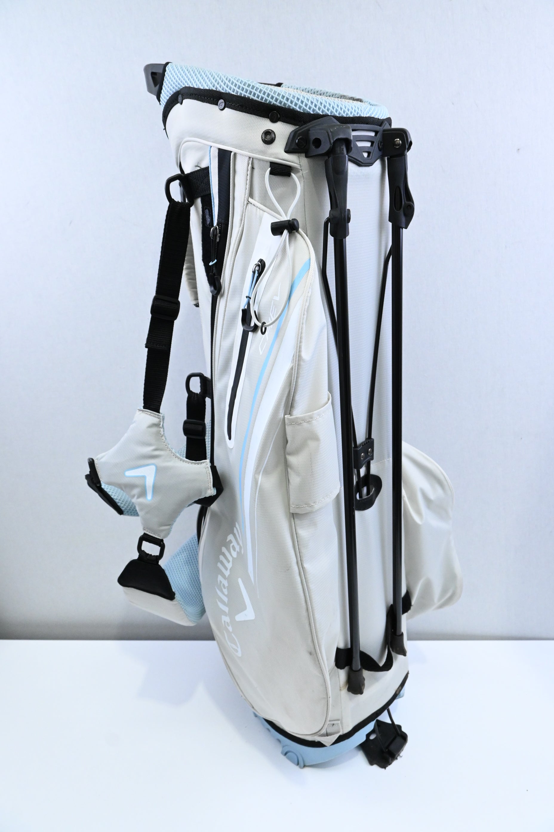 Callaway Chev Stand Bag / 4-Way / White, Blue