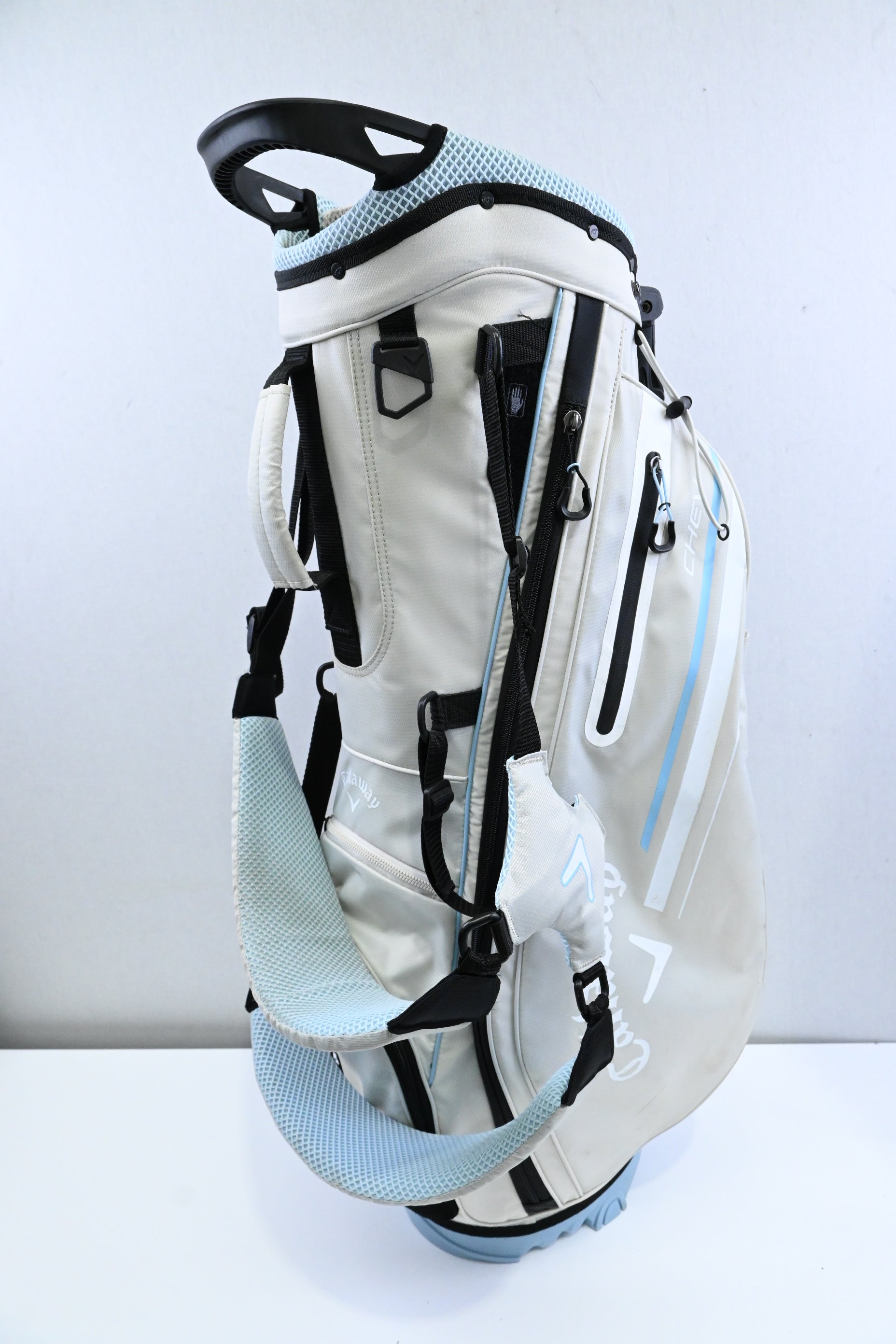 Callaway Chev Stand Bag / 4-Way / White, Blue