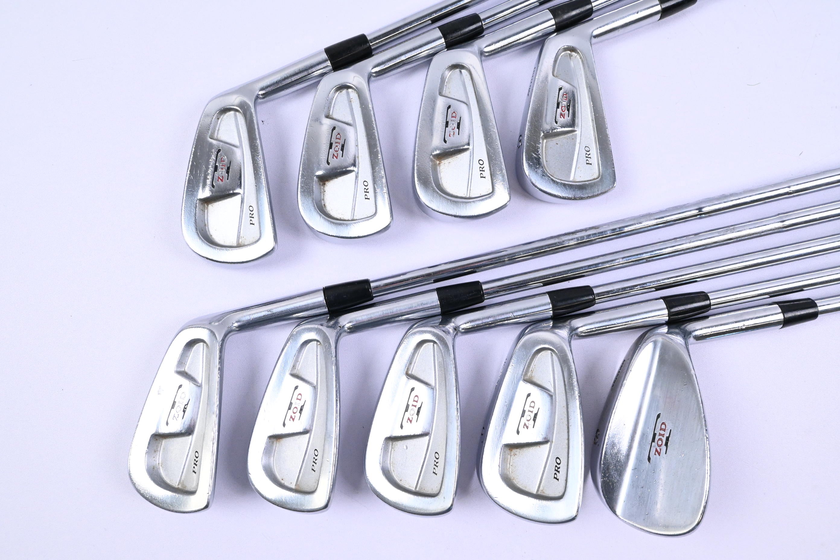 Mizuno T-Zoid Pro Irons / 3-PW+SW / Stiff Flex Steel Shafts