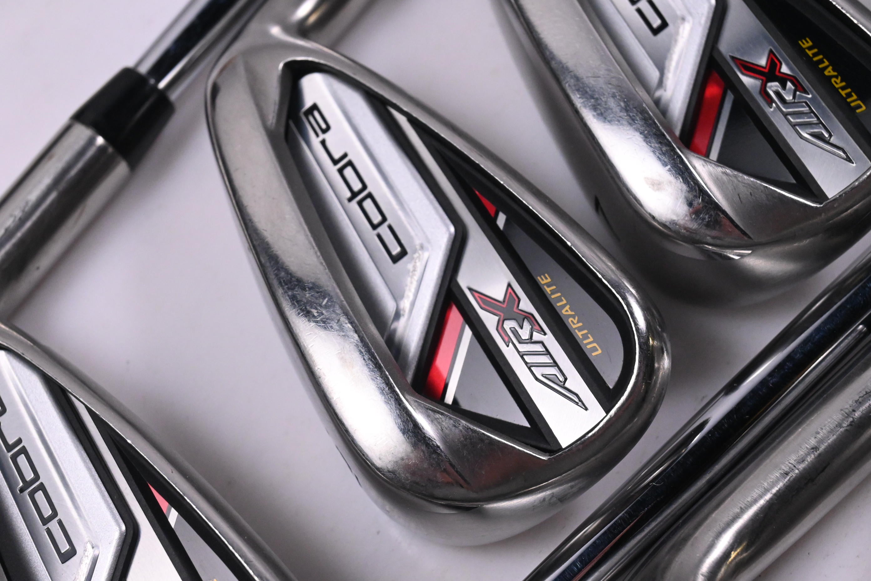 Cobra Air-X 2.0 Irons / 5-PW+GW+SW / Stiff Flex KBS $-Taper Lite Shafts
