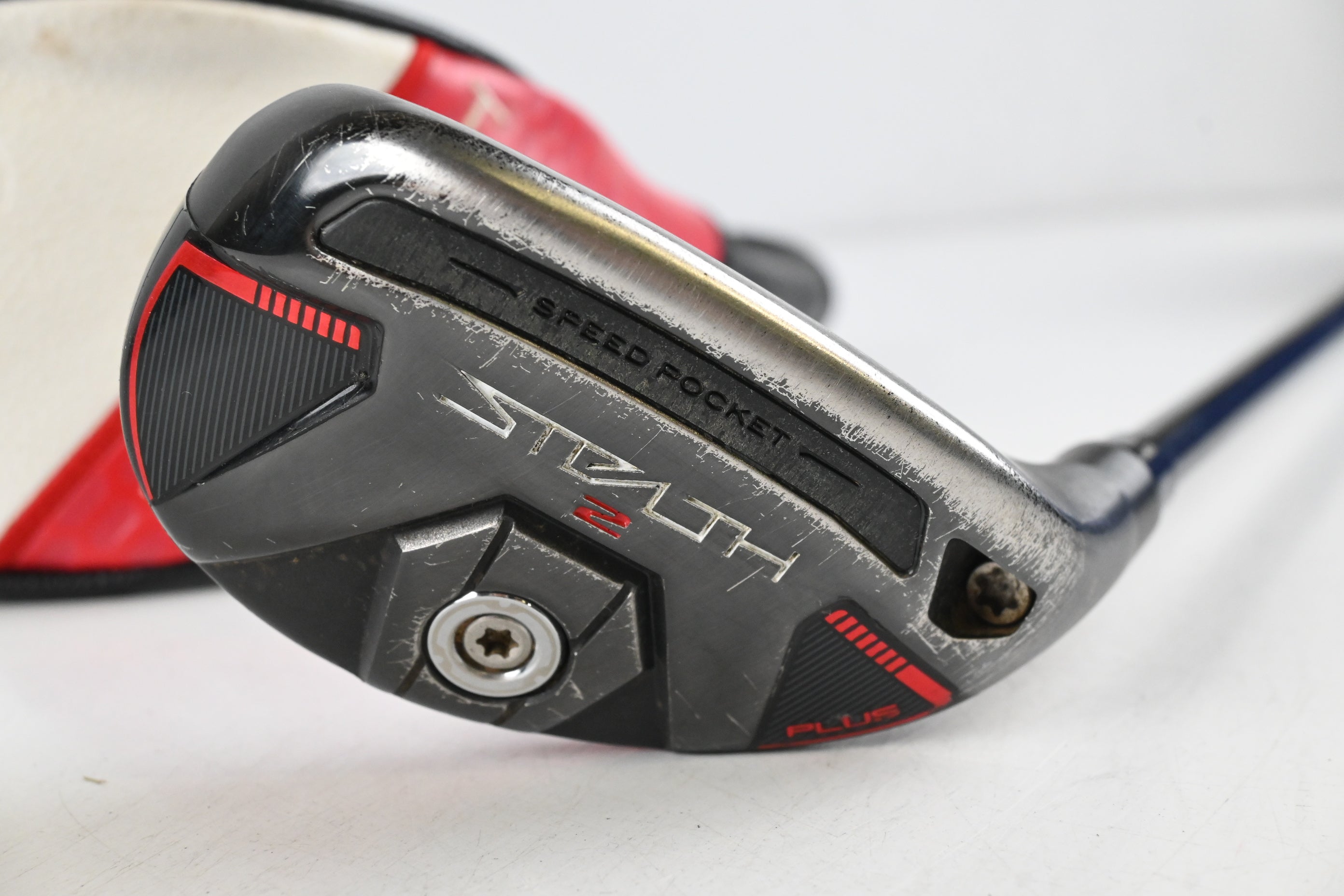 Taylormade Stealth 2 Plus #4 Hybrid / 22 Degree / Stiff Flex HZRDUS Smoke Red