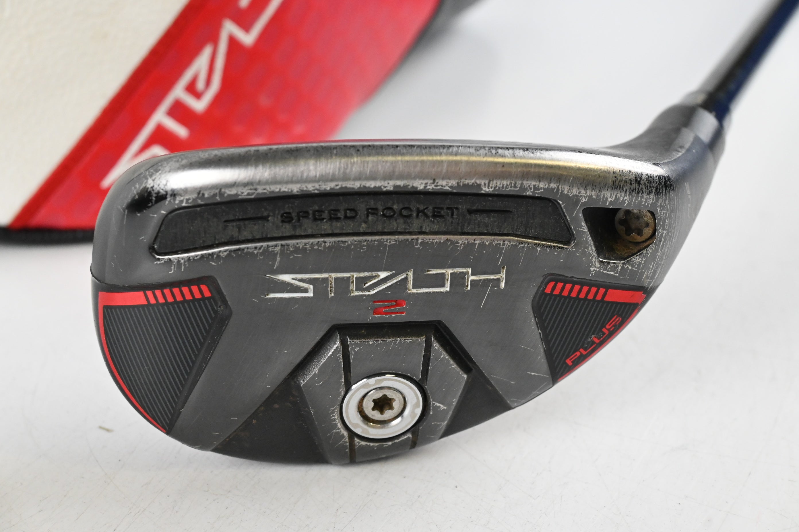 Taylormade Stealth 2 Plus #4 Hybrid / 22 Degree / Stiff Flex HZRDUS Smoke Red