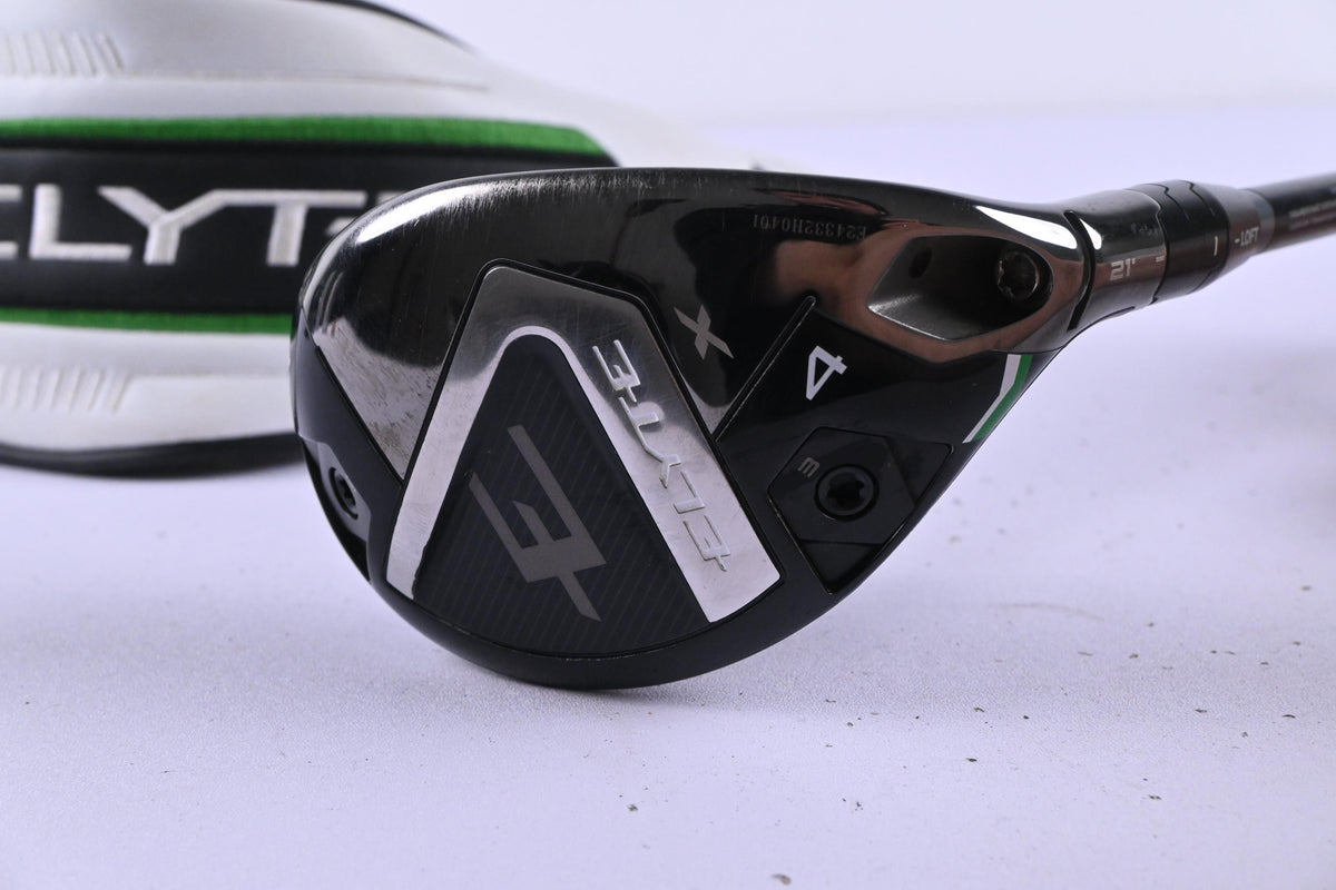 Callaway Elyte X #4 Hybrid / 21 Degree / Stiff Flex Denali Charcoal 70 Shaft