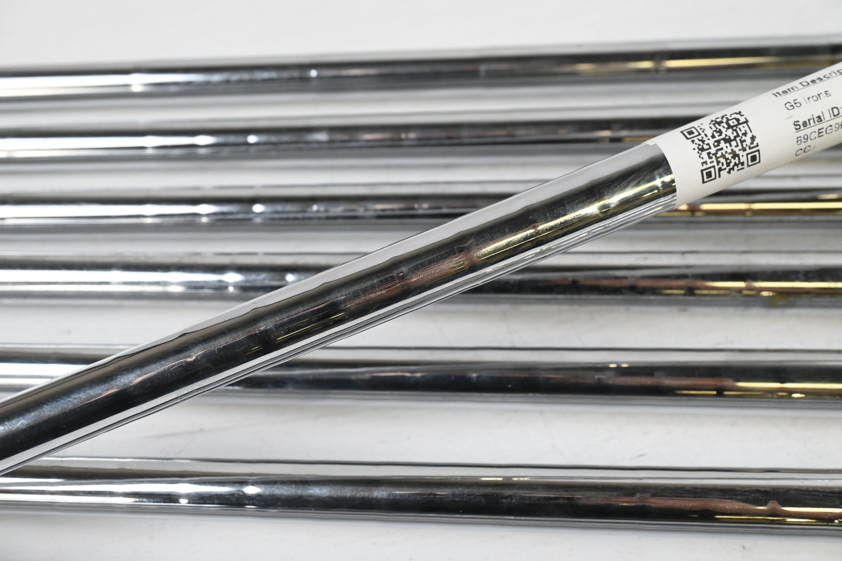 Ping G5 Irons / 4-PW+SW / Orange Dot / Regular Flex Steel Shafts