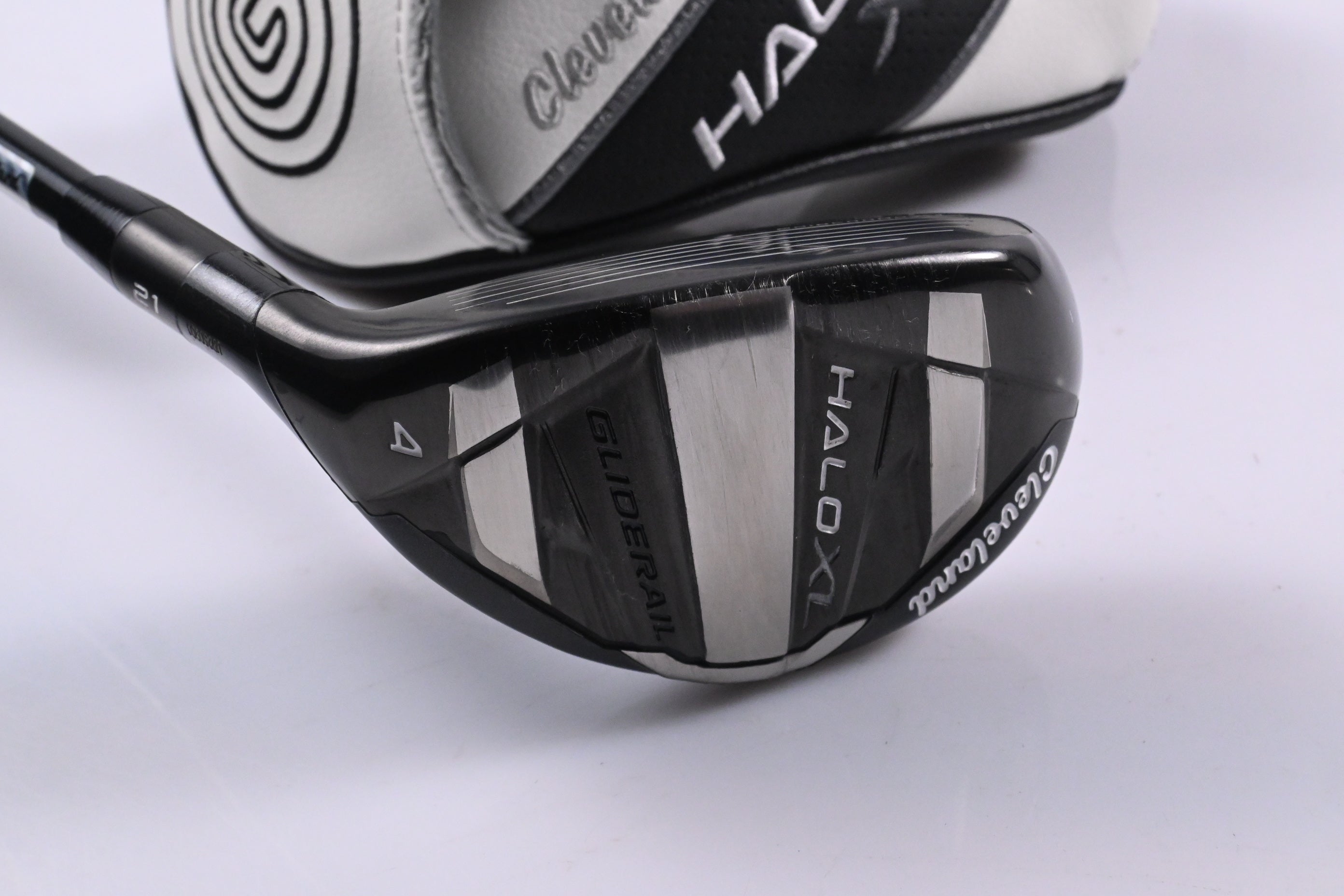 Left Hand Cleveland Halo XL #4 Hybrid / 21 Degree / Regular Flex Tensei AV Raw
