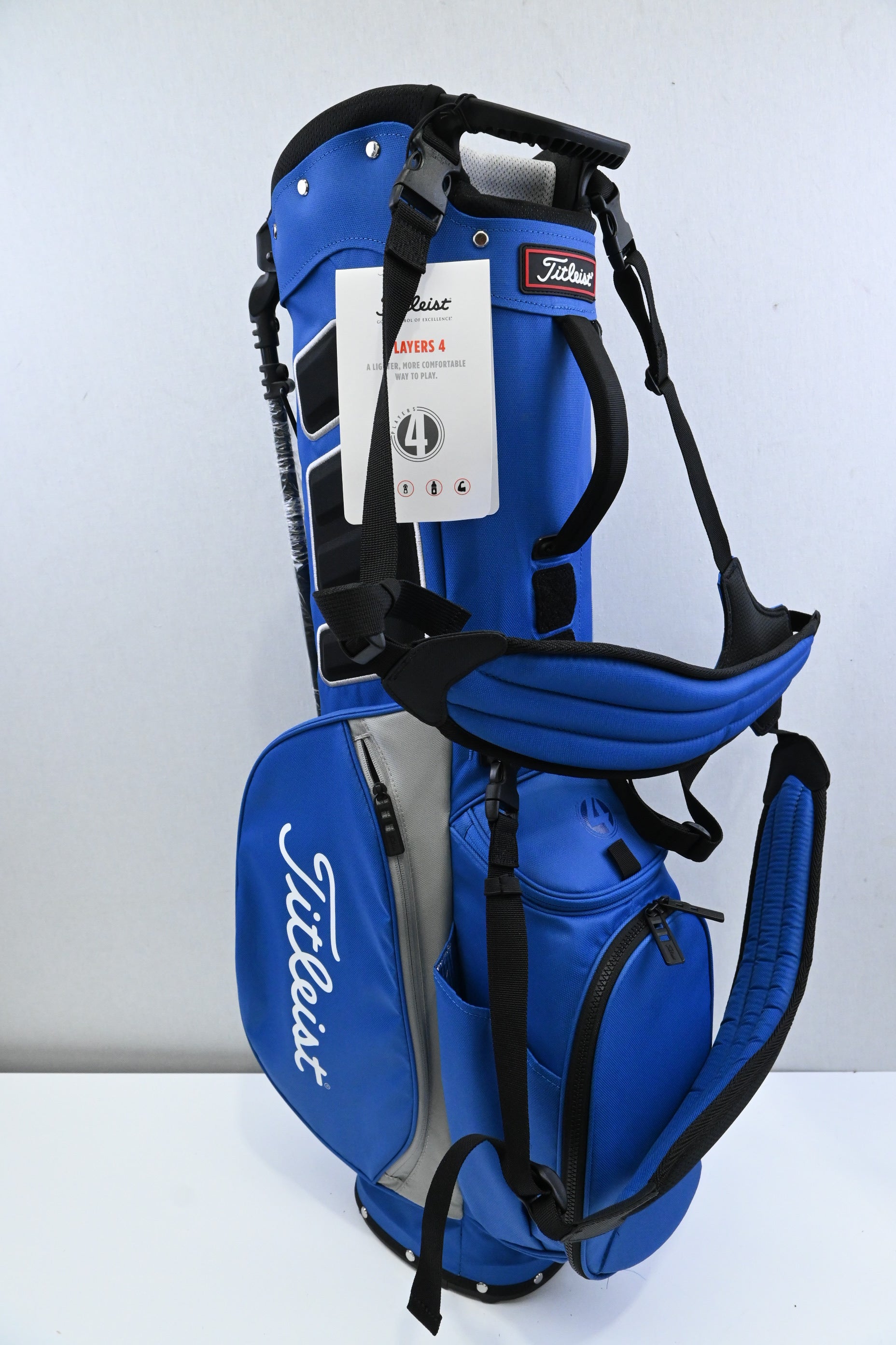 Titleist Players 4 Stand Bag / 4-Way / Blue, Grey