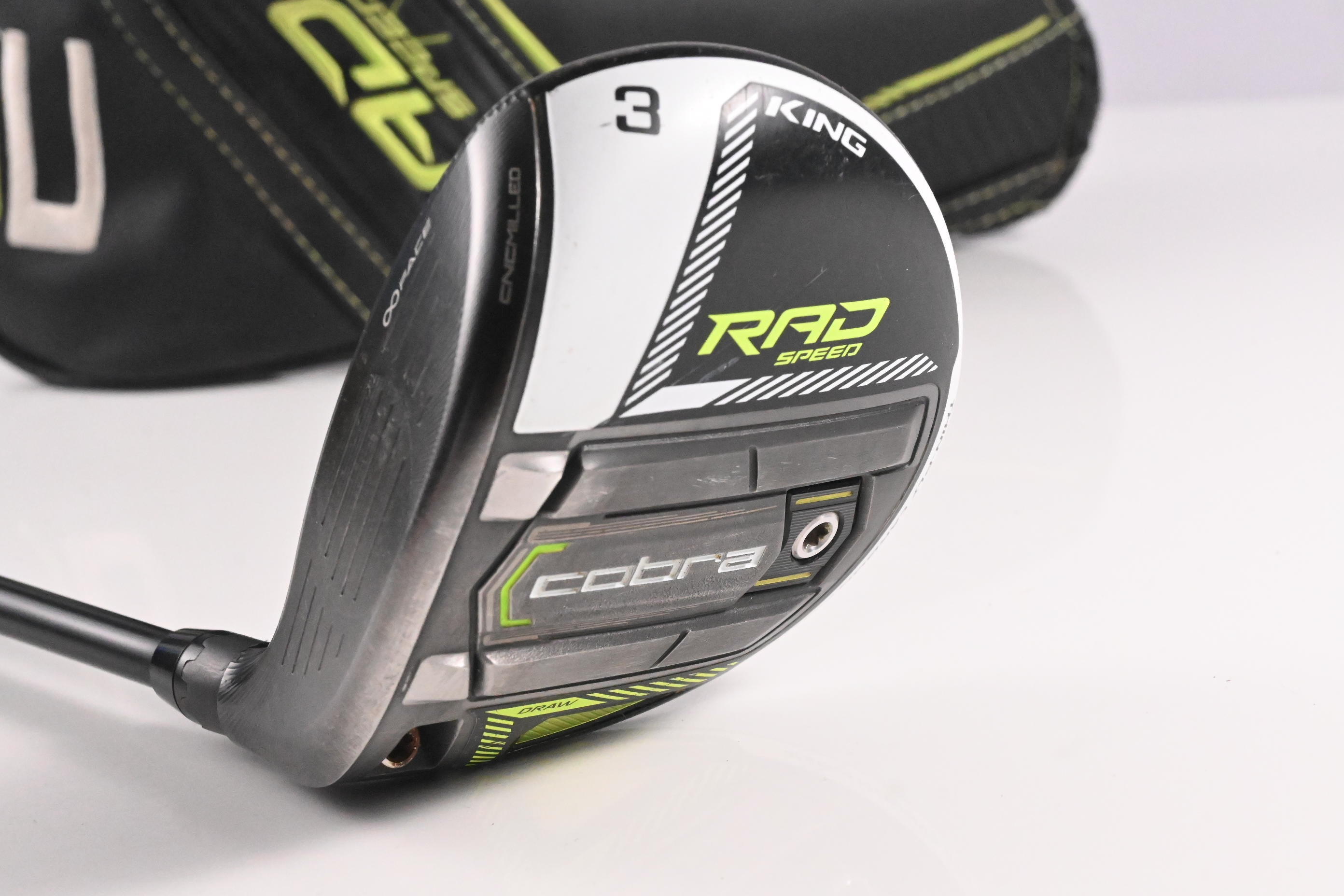 Left Hand Cobra King Radspeed Draw #3 Wood / 14.5 Degree / Stiff Flex Motore X