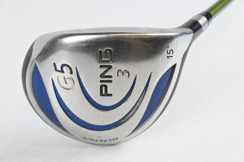 Ping G5 #3 Wood / 15 Degree / Regular Flex Aldila NV Green 75 Shaft