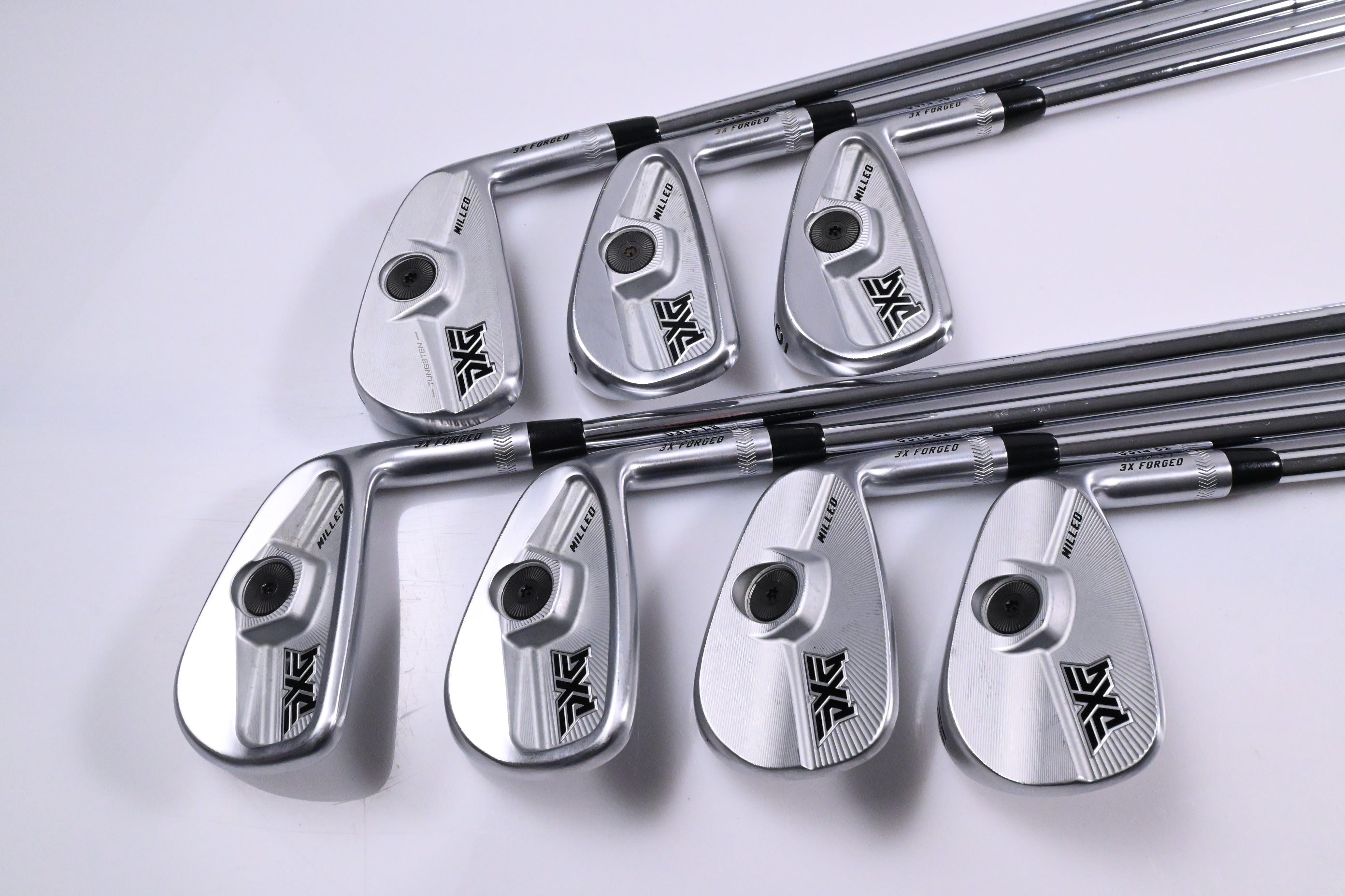 PXG 0317 T/CB Milled Irons / 4-PW / X-Flex KBS Tour 130 Shafts
