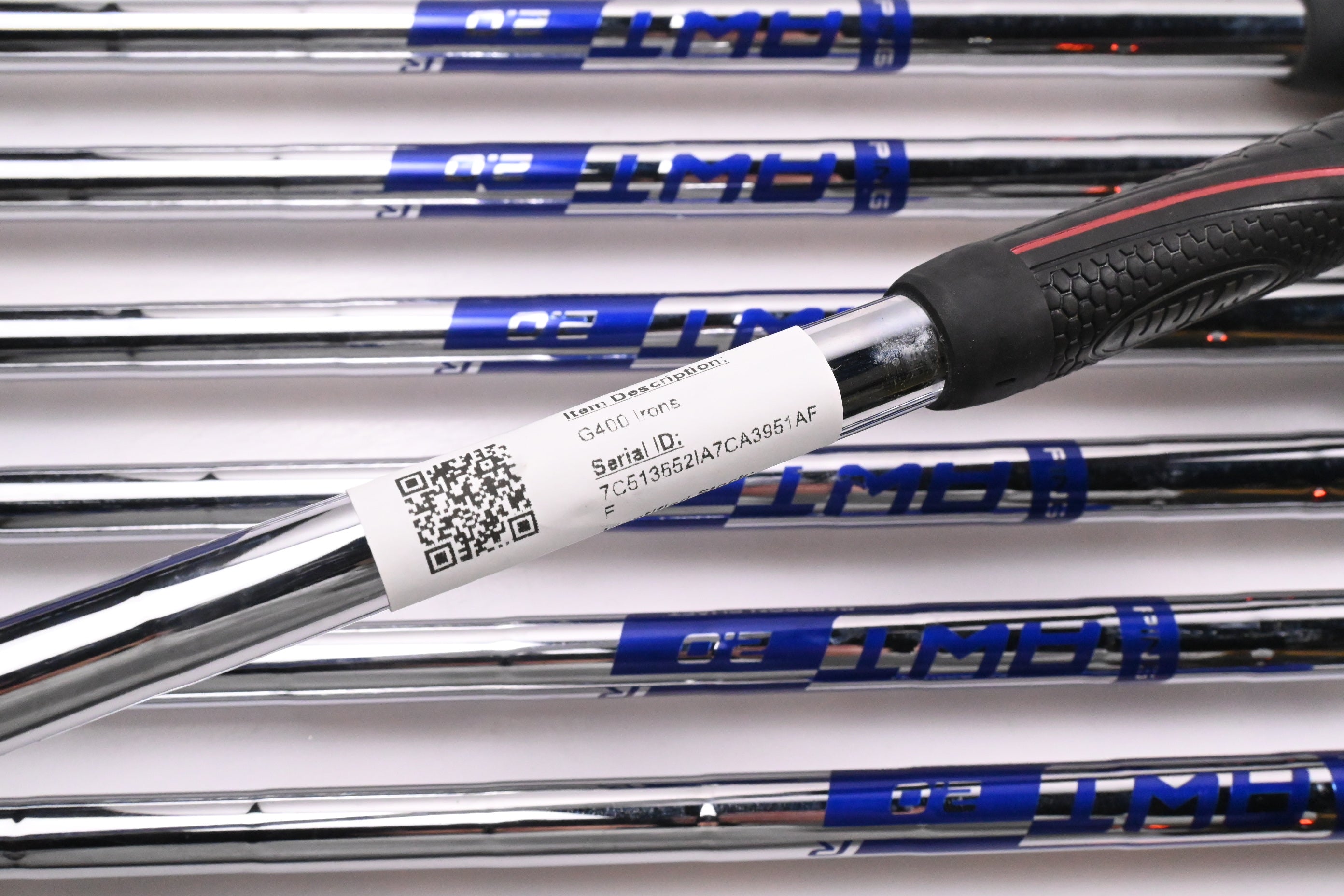 Ping G400 Irons / 5-PW+SW / Orange Dot / Regular Flex Ping AWT 2.0 Shafts