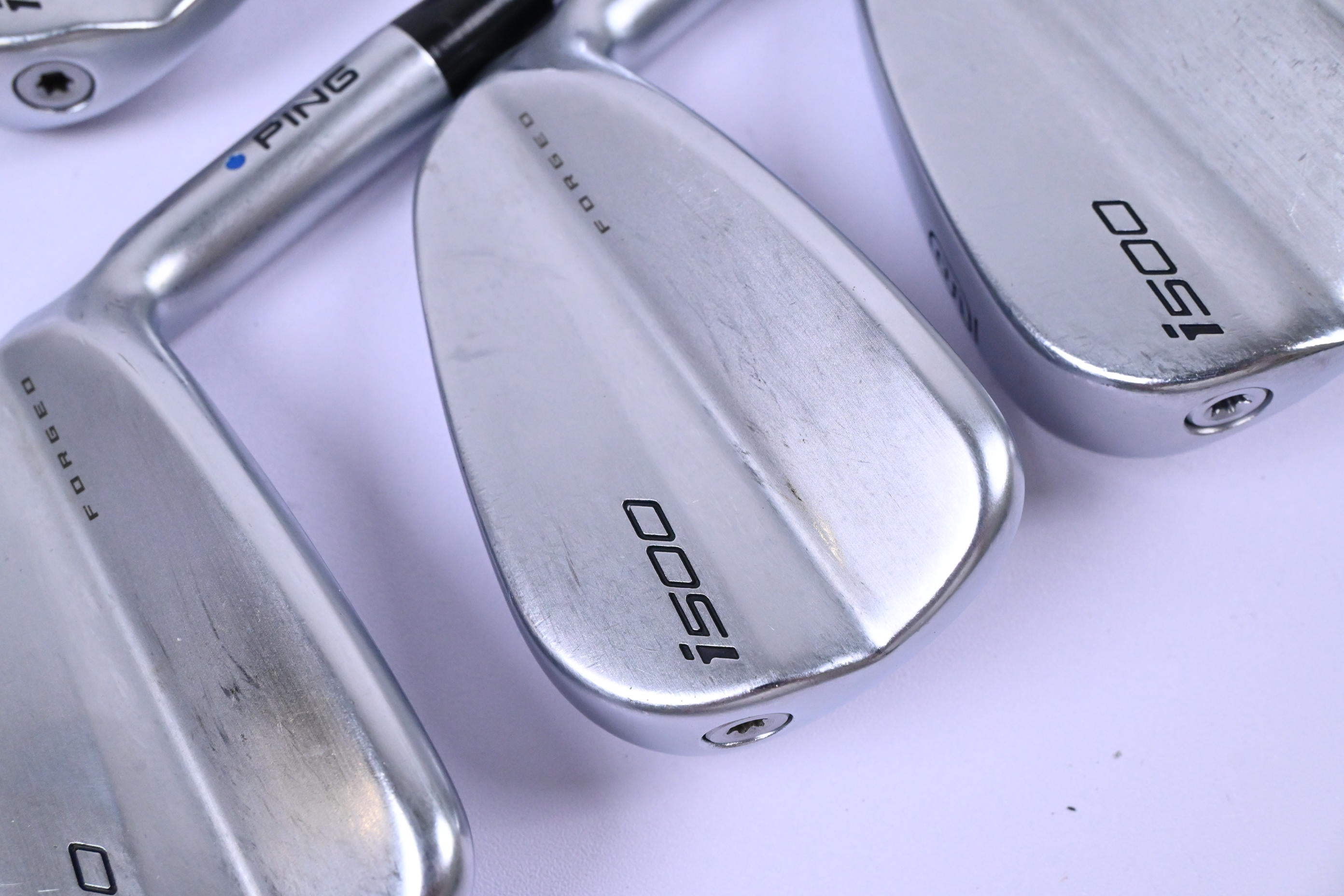 Ping i500 Irons / 4-PW / Blue Dot / Stiff Flex Dynamic Gold 120 S300 Shafts
