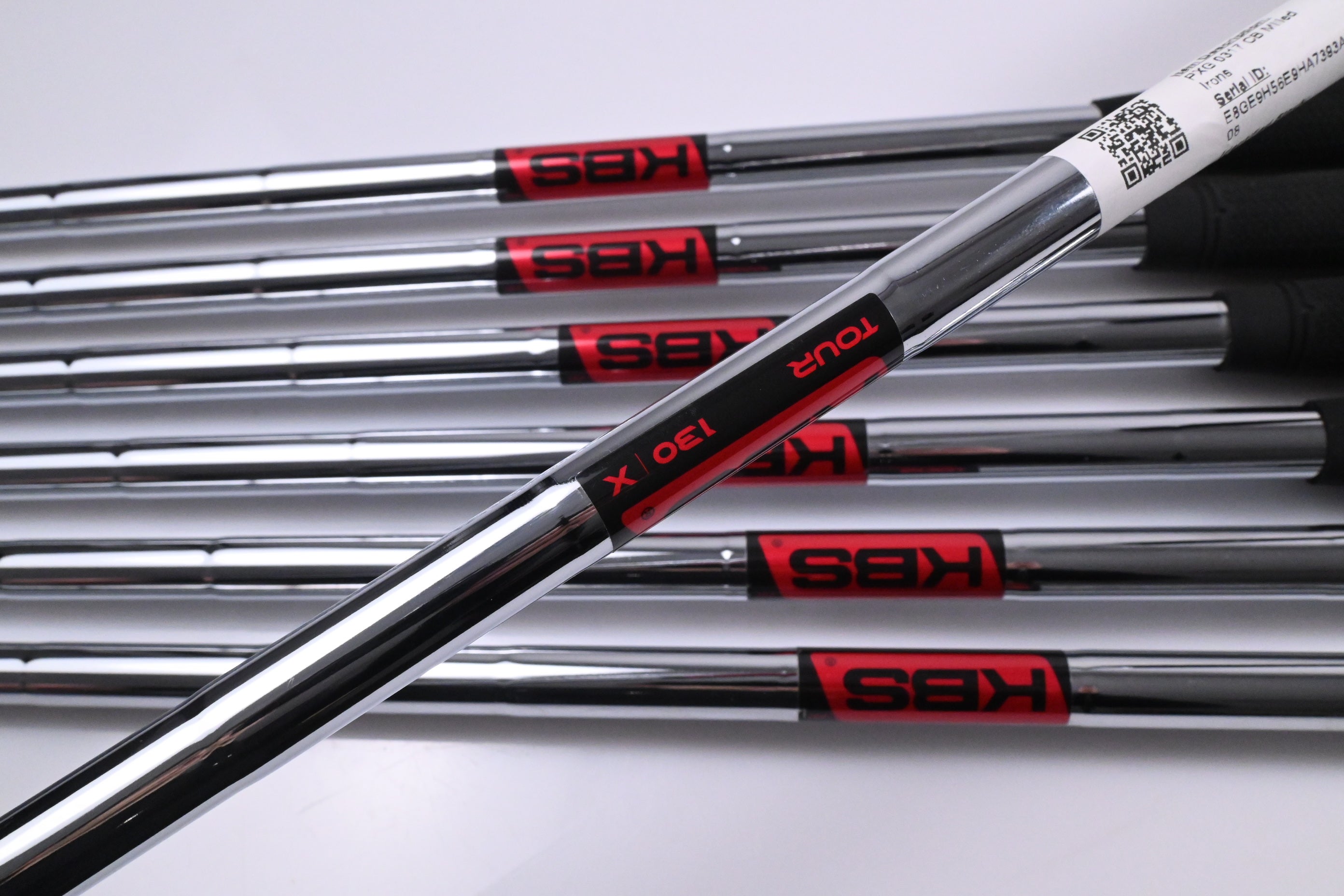 PXG 0317 T/CB Milled Irons / 4-PW / X-Flex KBS Tour 130 Shafts