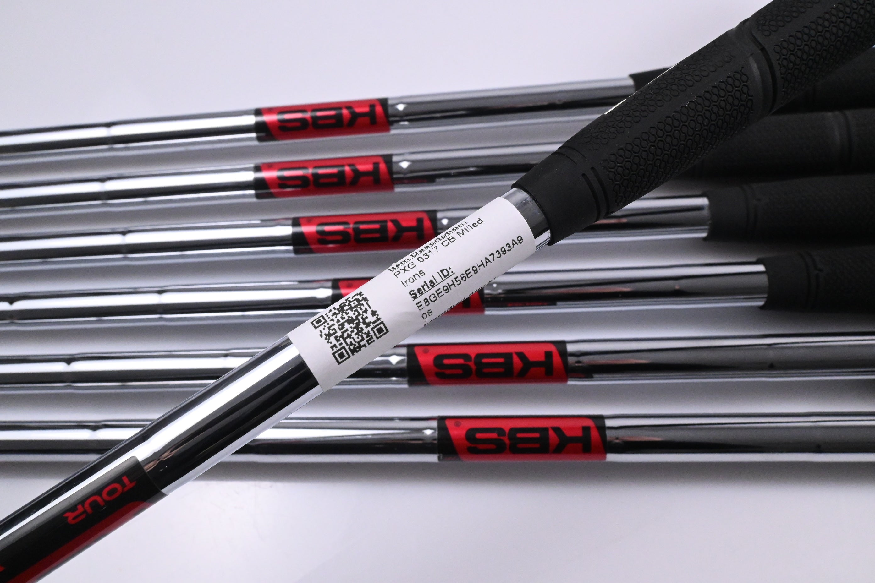 PXG 0317 T/CB Milled Irons / 4-PW / X-Flex KBS Tour 130 Shafts