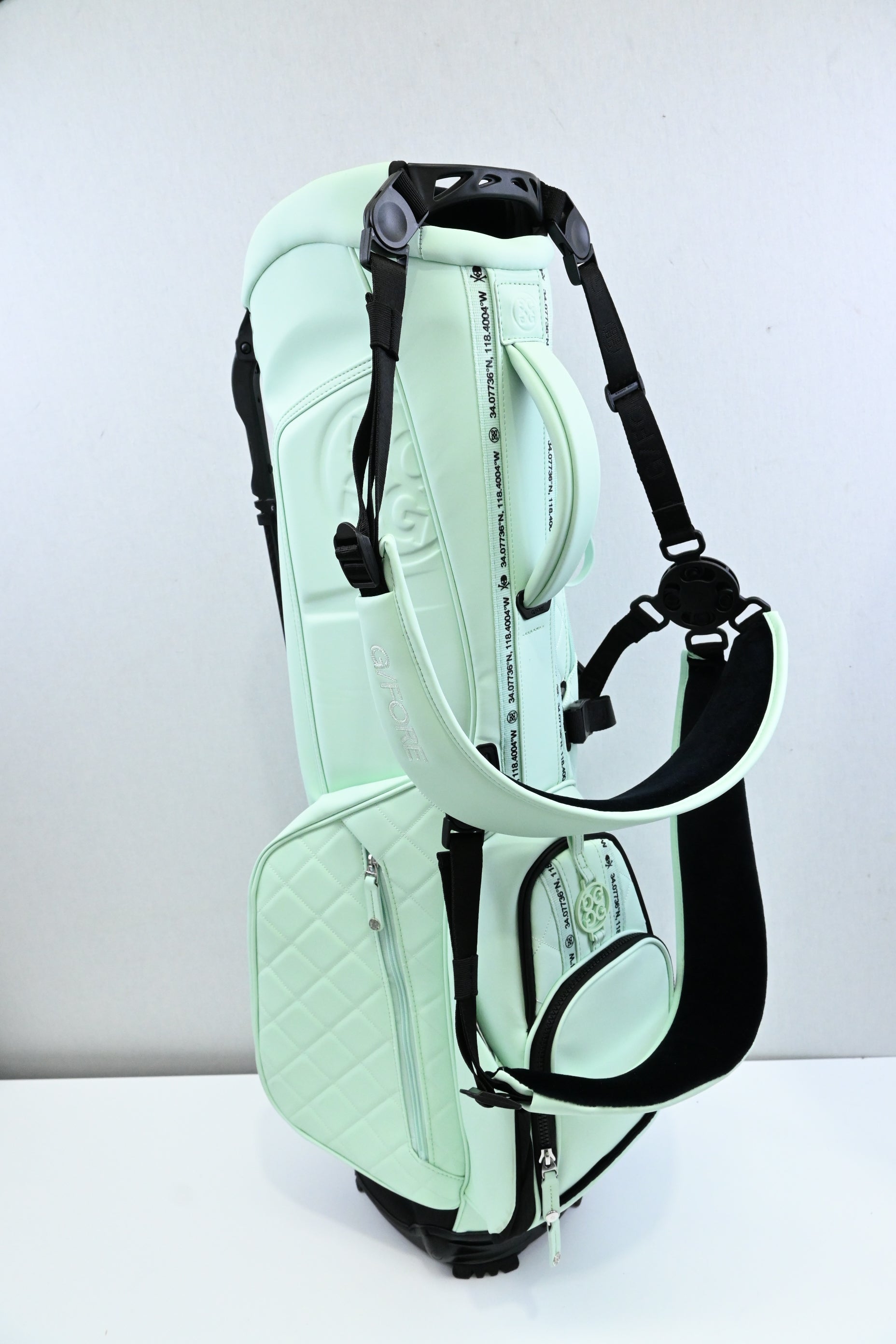 G/FORE Daytona Stand Bag / 4-Way / Mint, Black