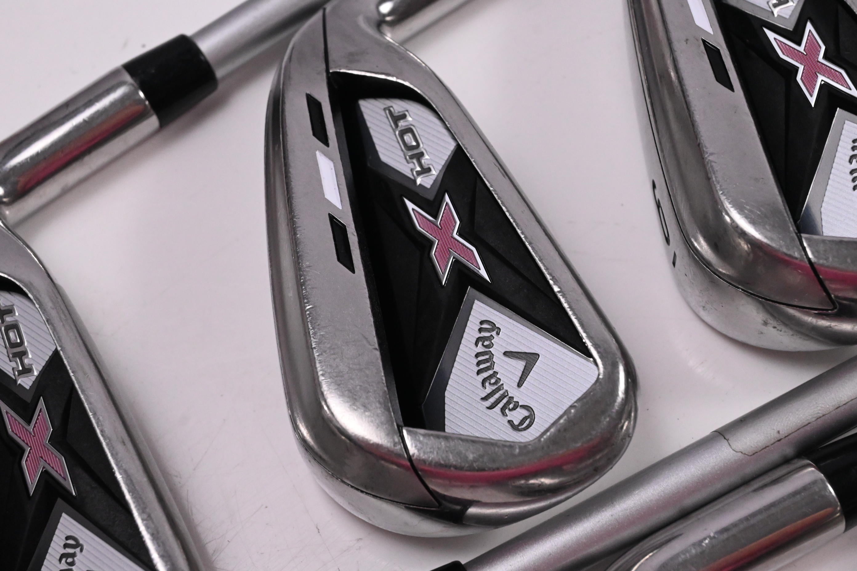 Ladies Callaway X Hot Irons / 4-PW+SW / Ladies Flex Callaway 50 Shafts