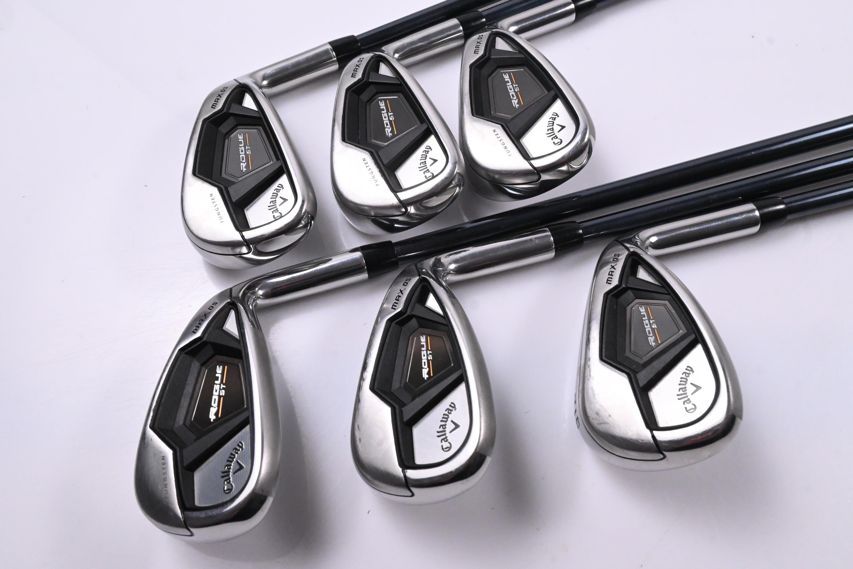 Callaway Rogue ST Max OS Lite Irons / 6-PW+GW / Senior Flex UST Recoil Dart 65