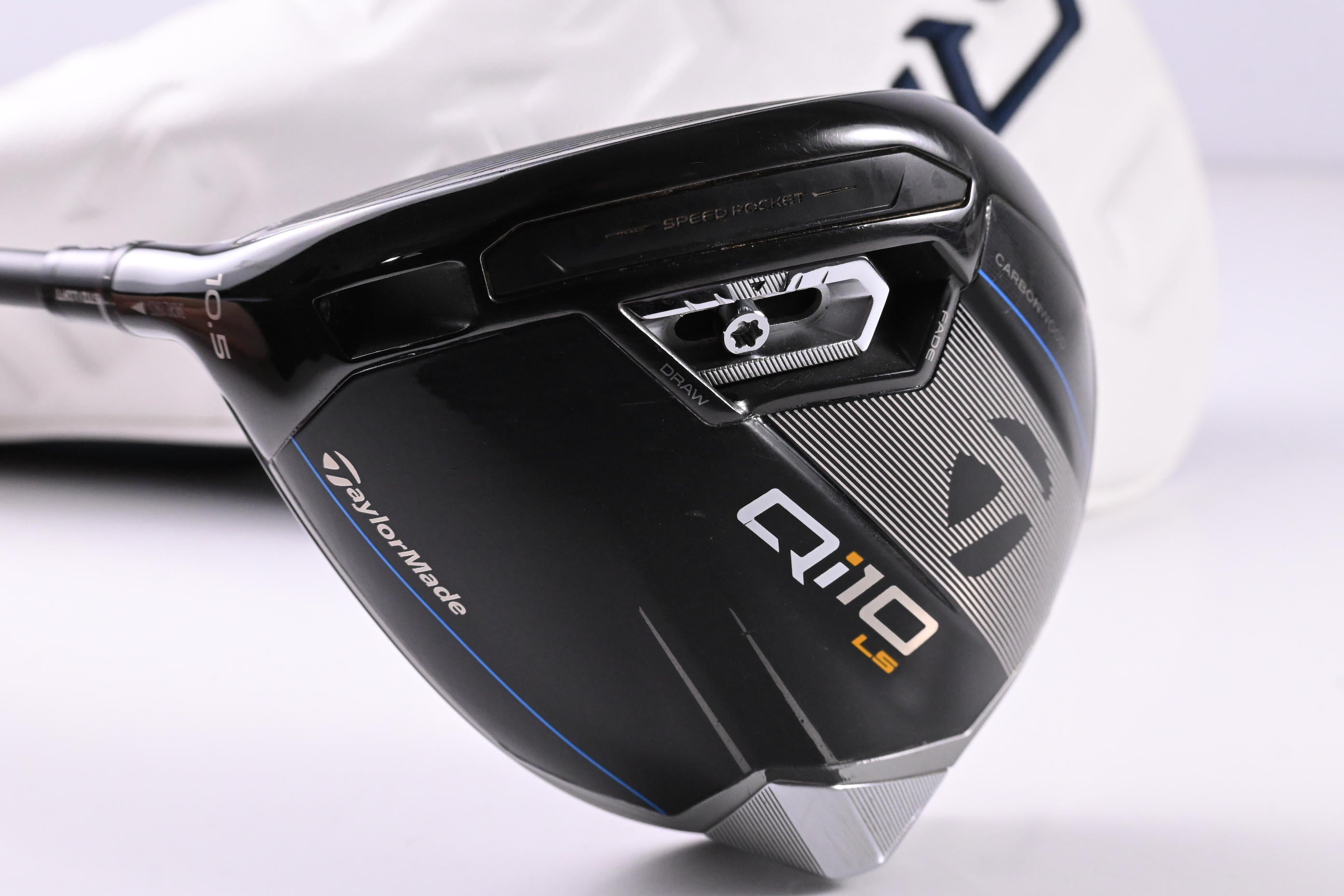 Left Hand Taylormade Qi10 LS Driver / 10.5 Degree / Regular Flex Tensei AV Blue