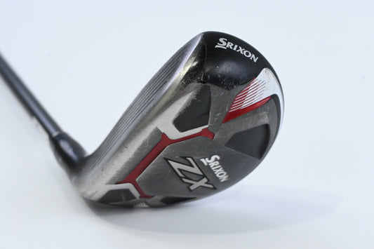 Left Hand Srixon ZX #4 Hybrid / 22 Degree / Regular Flex HZRDUS Smoke Black 80