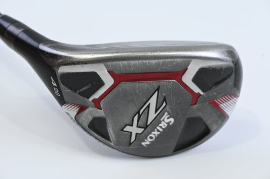 Left Hand Srixon ZX #4 Hybrid / 22 Degree / Regular Flex HZRDUS Smoke Black 80