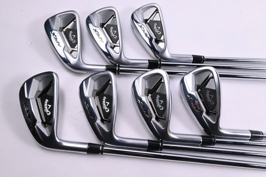 Left Hand Callaway Apex 21 Irons / 4-PW / Regular Flex Elevate MPH 95 Shafts