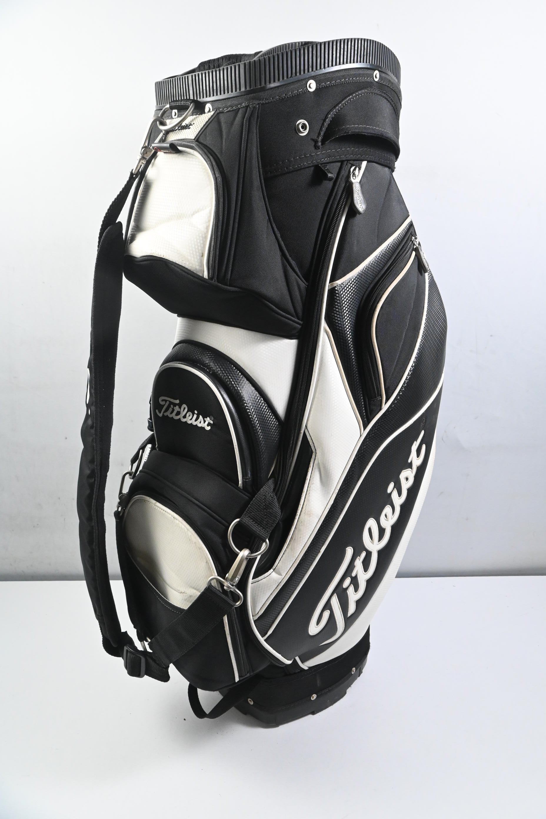 Titleist Cart Bag / 14-Way Divider / Black, White