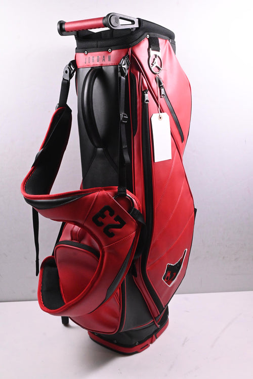 Nike Jordan Fade Away Luxe Stand Bag / 6-Way Divider / Red, Black
