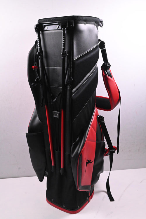 Nike Jordan Fade Away Luxe Stand Bag / 6-Way Divider / Red, Black