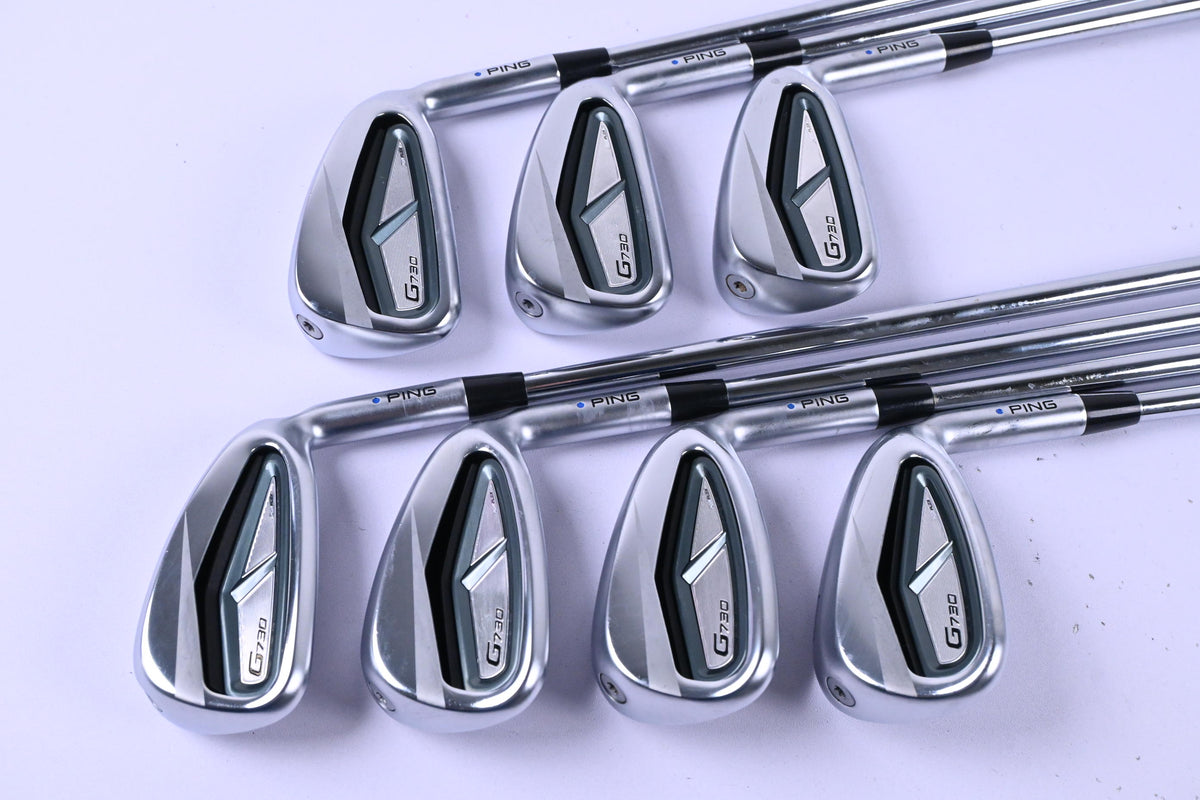 Ping G730 Irons / 5-PW+GW / Blue Dot / Regular Flex Dynamic Gold 105 Shafts