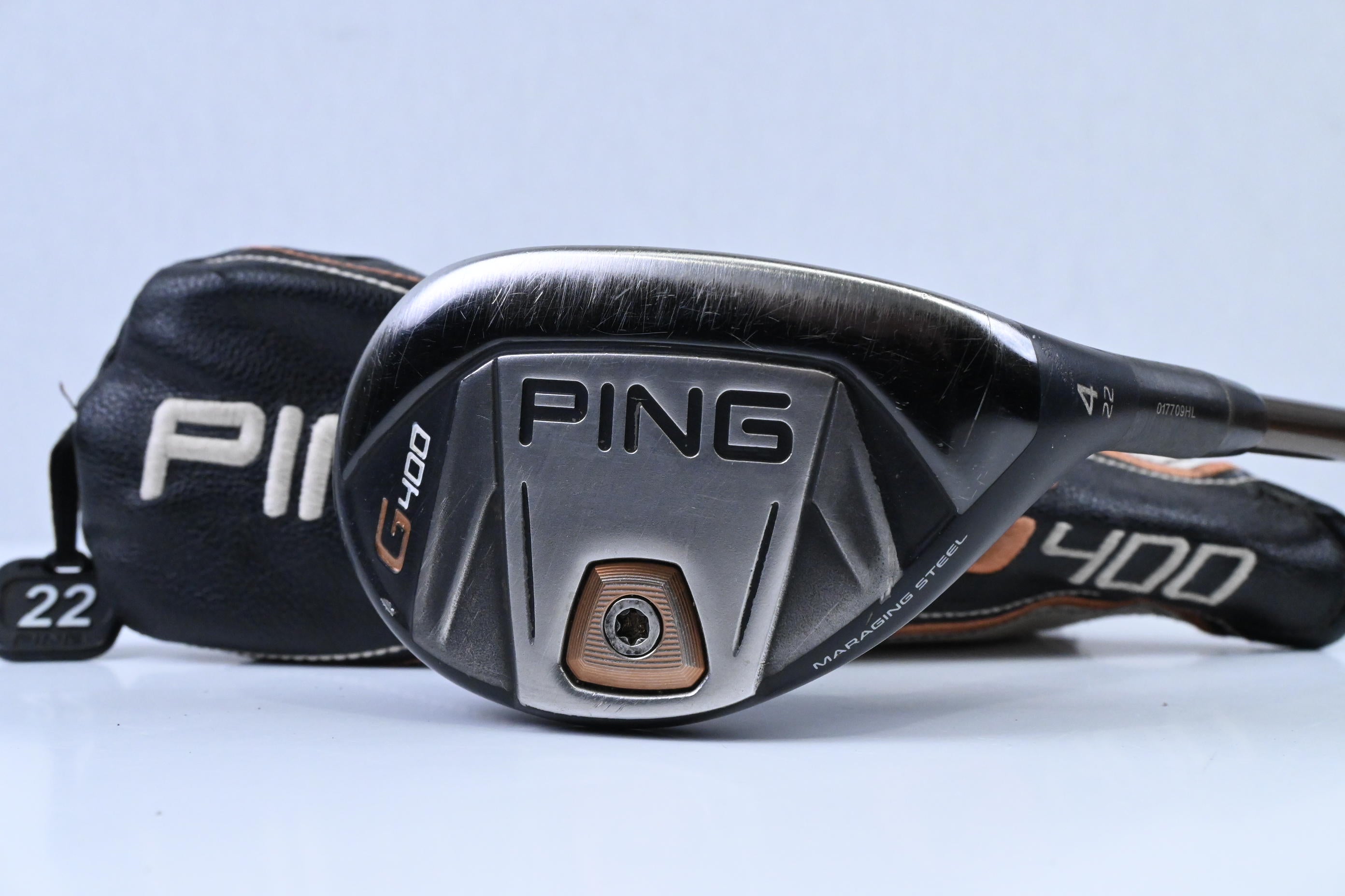 Ping G400 #4 Hybrid / 22 Degree / Regular Flex Ping Alta CB 70 Shaft