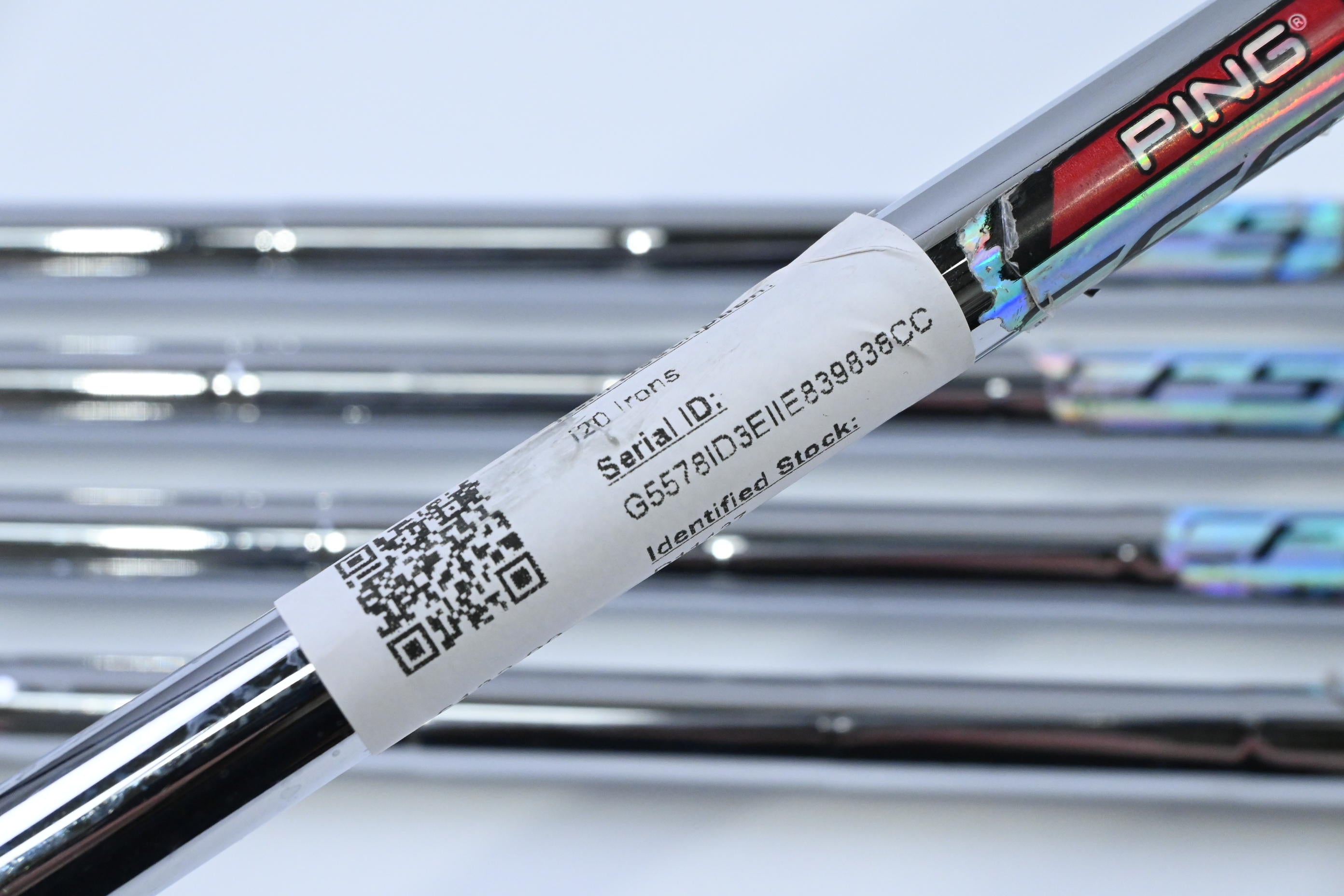 Ping i20 Irons / 7-PW+UW / Black Dot / Stiff Flex Ping CFS Shafts