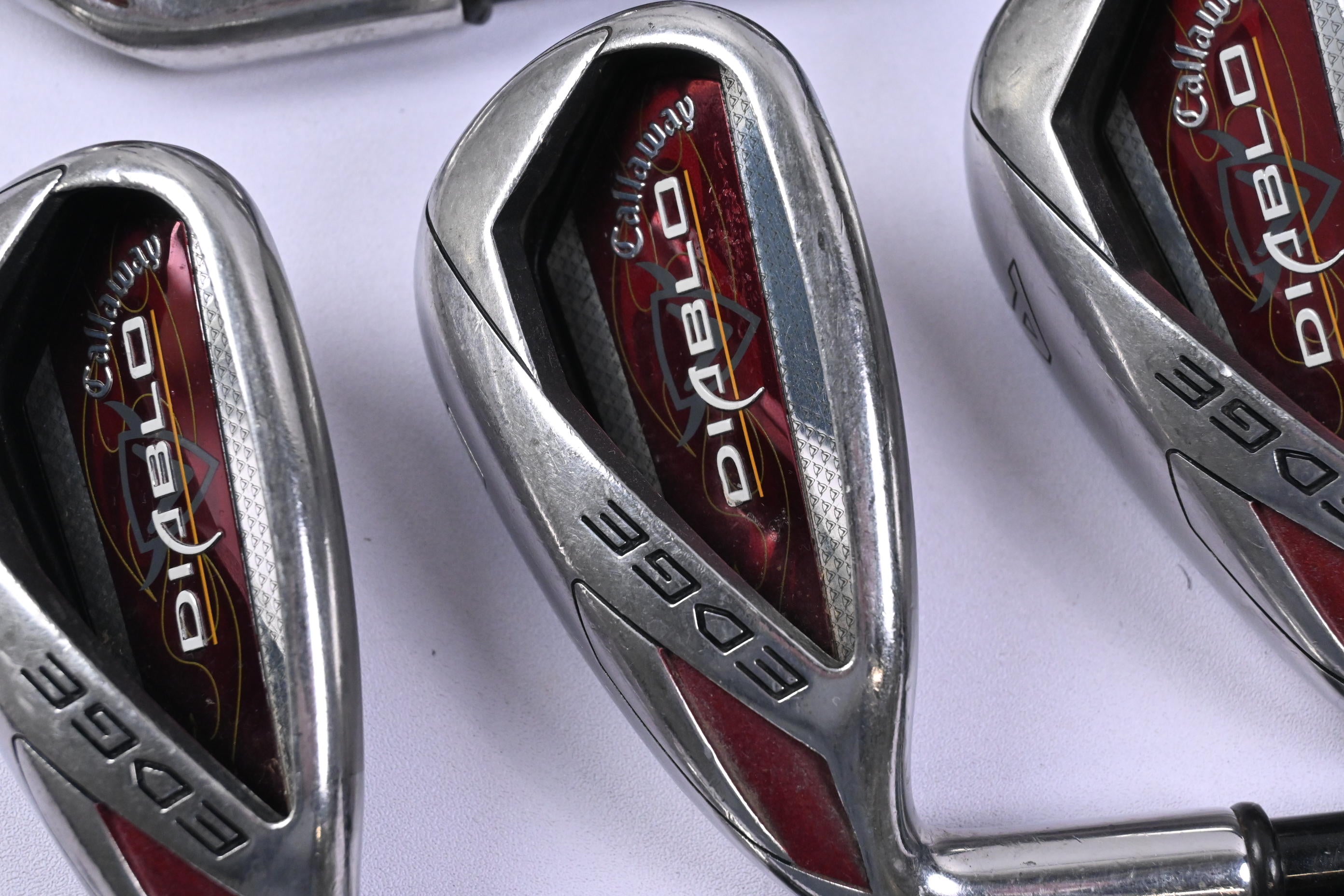 Left Hand Callaway Diablo Edge Irons / 6-PW+GW / Regular Flex Callaway 75 Shafts