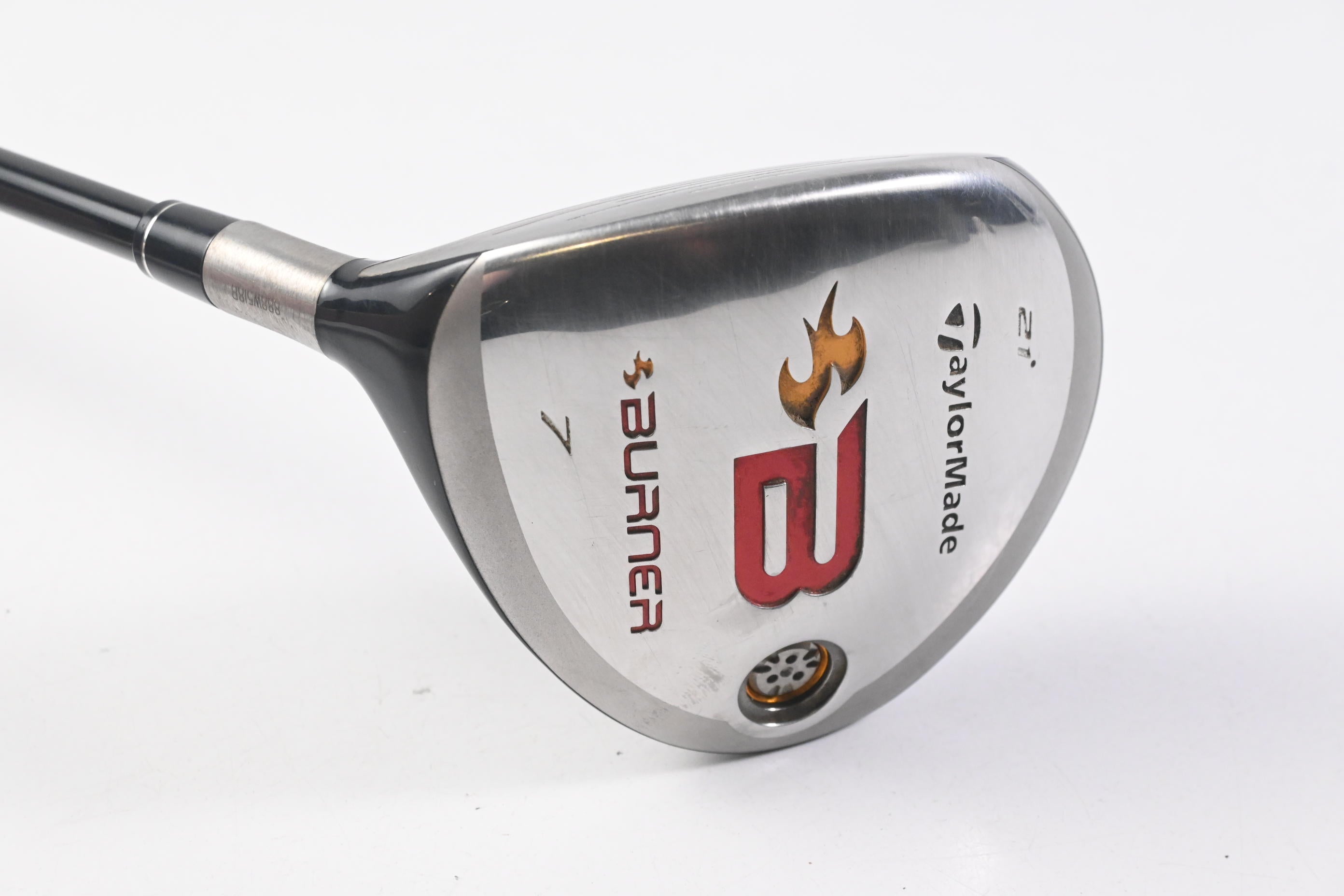 Left Hand Taylormade Burner 2008 #7 Wood / 21 Degree / Regular Flex REAX 49