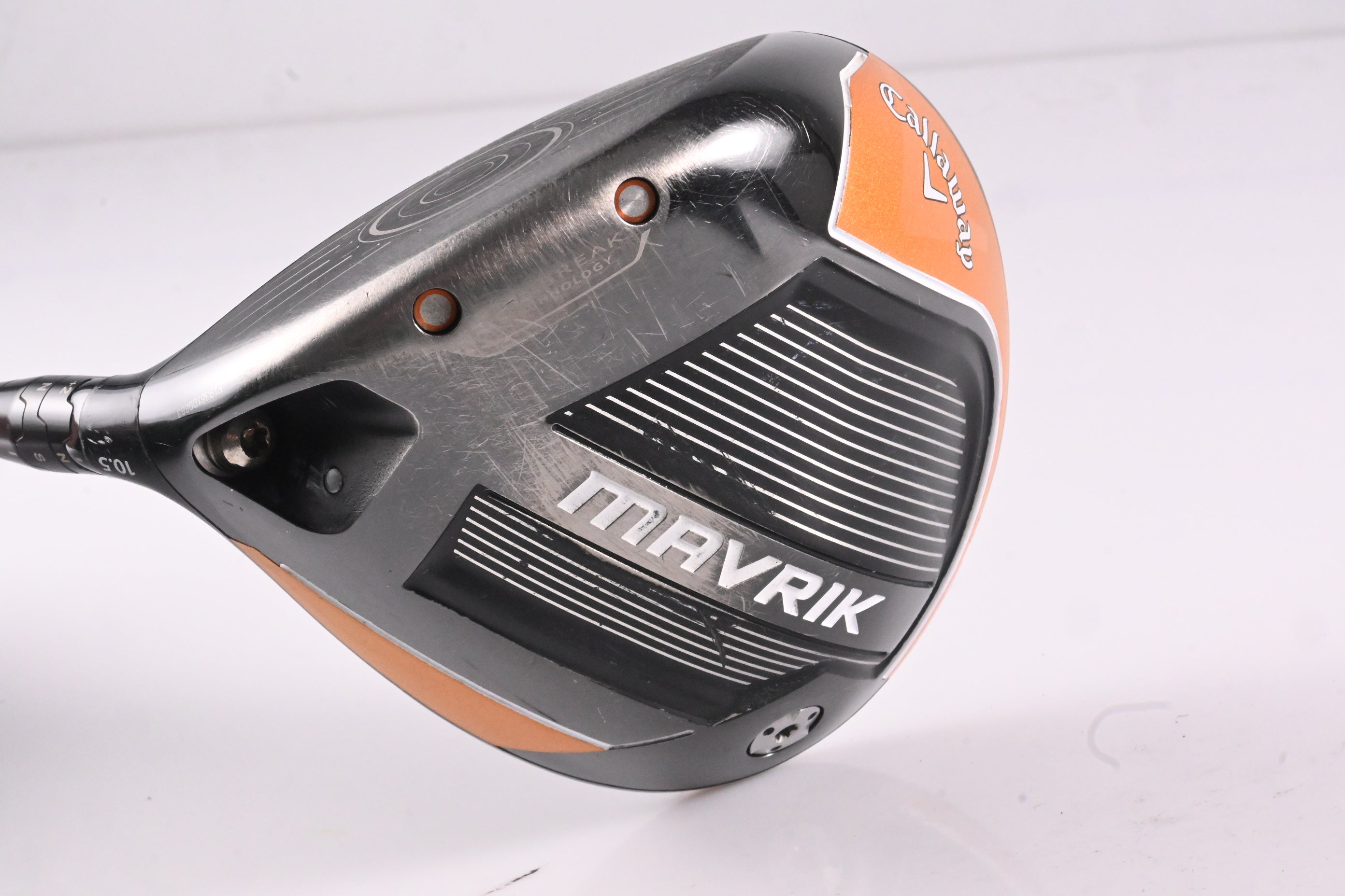 Left Hand Callaway Mavrik Driver / 10.5 Degree / Regular Flex Evenflow Green 45