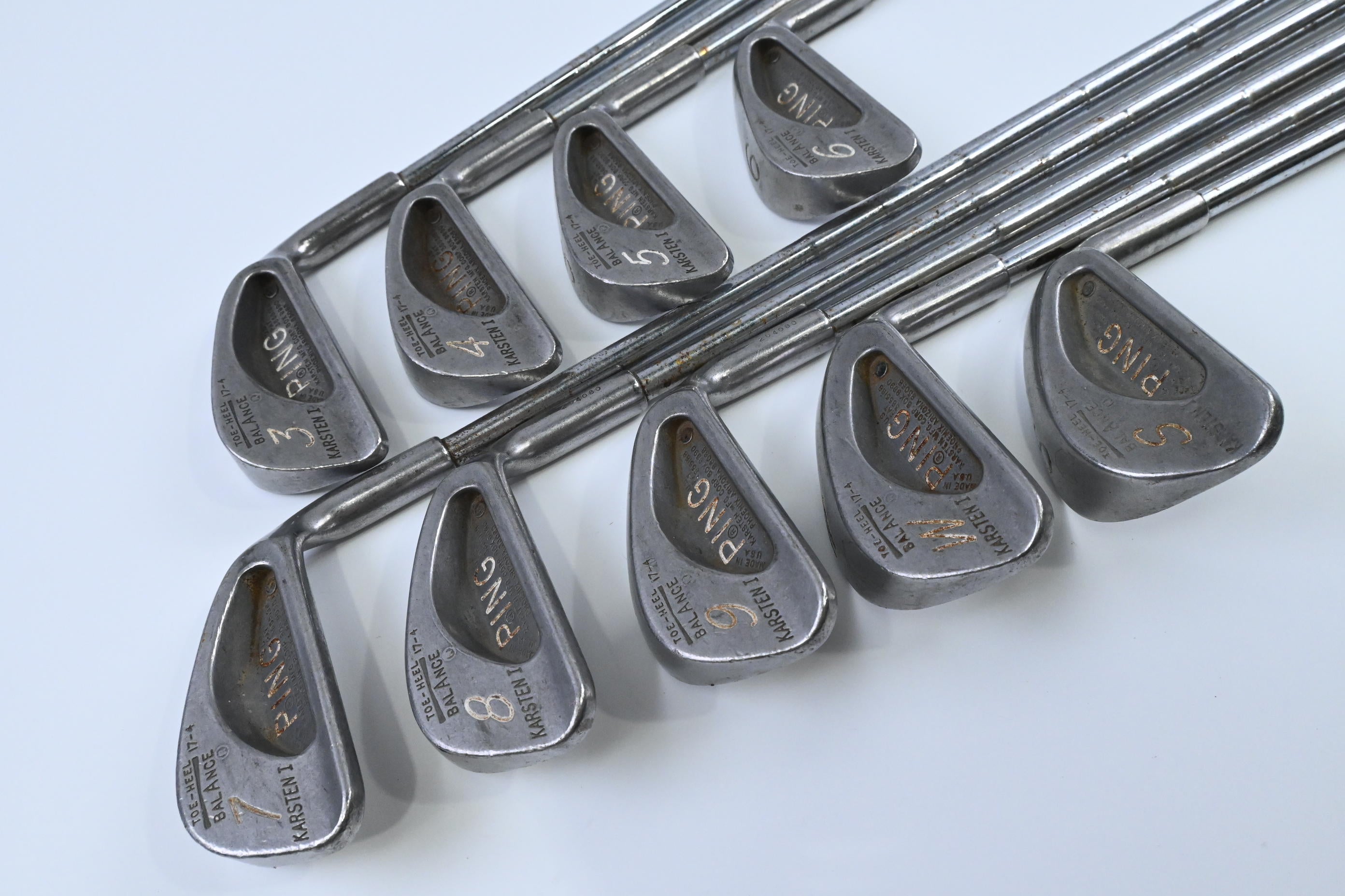 Ping Karsten I Irons / 3-PW+SW / Black Dot / Stiff Flex Ping Kersten Shafts