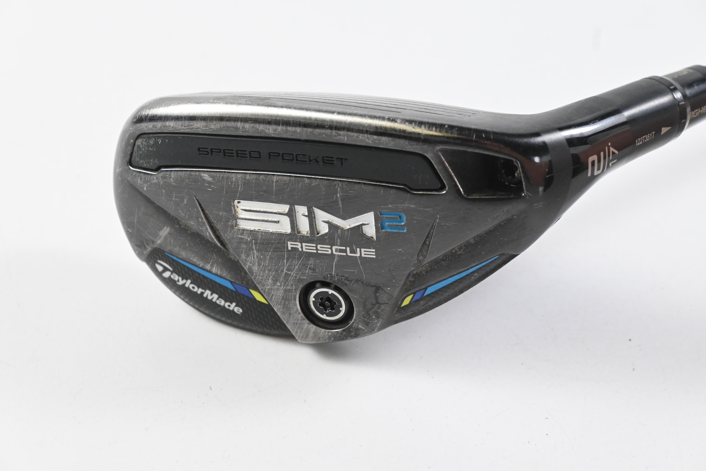 Taylormade SIM2 #2 Hybrid / 17 Degree / Stiff Flex Tensei AV Raw Blue 80 Shaft