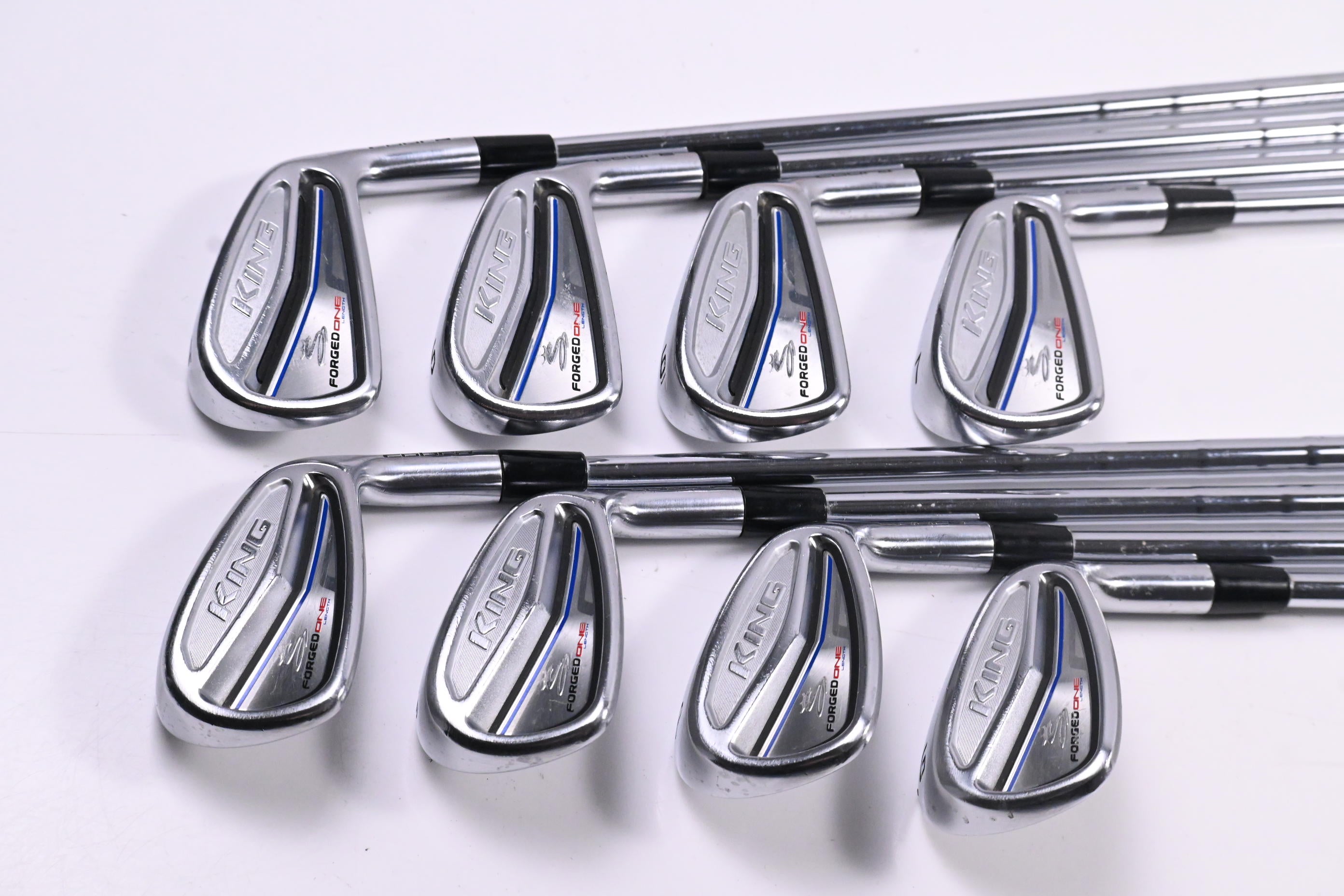 Cobra King Forged One Length Irons / 4-PW+GW / Regular Flex KBS Tour Shafts