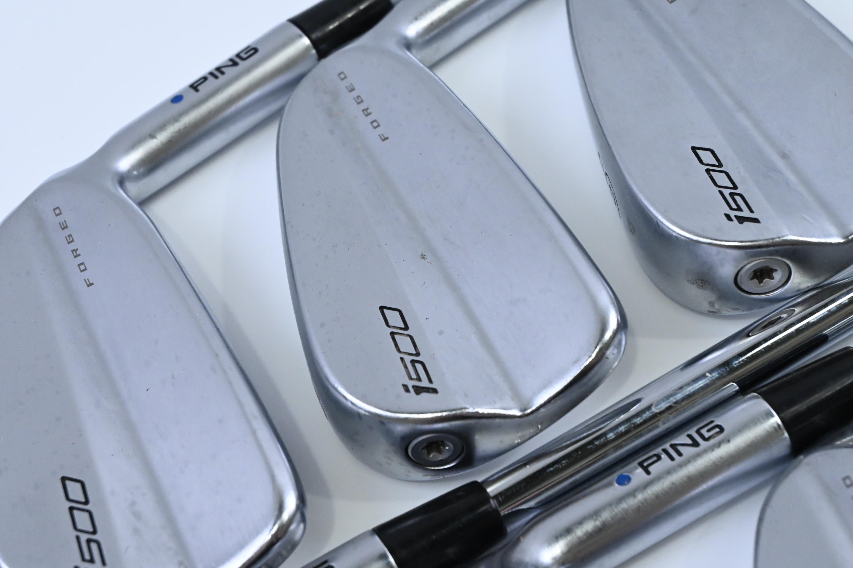 Ping i500 Irons / 4-PW / Blue Dot / Stiff Flex Project X LZ 120 Shafts