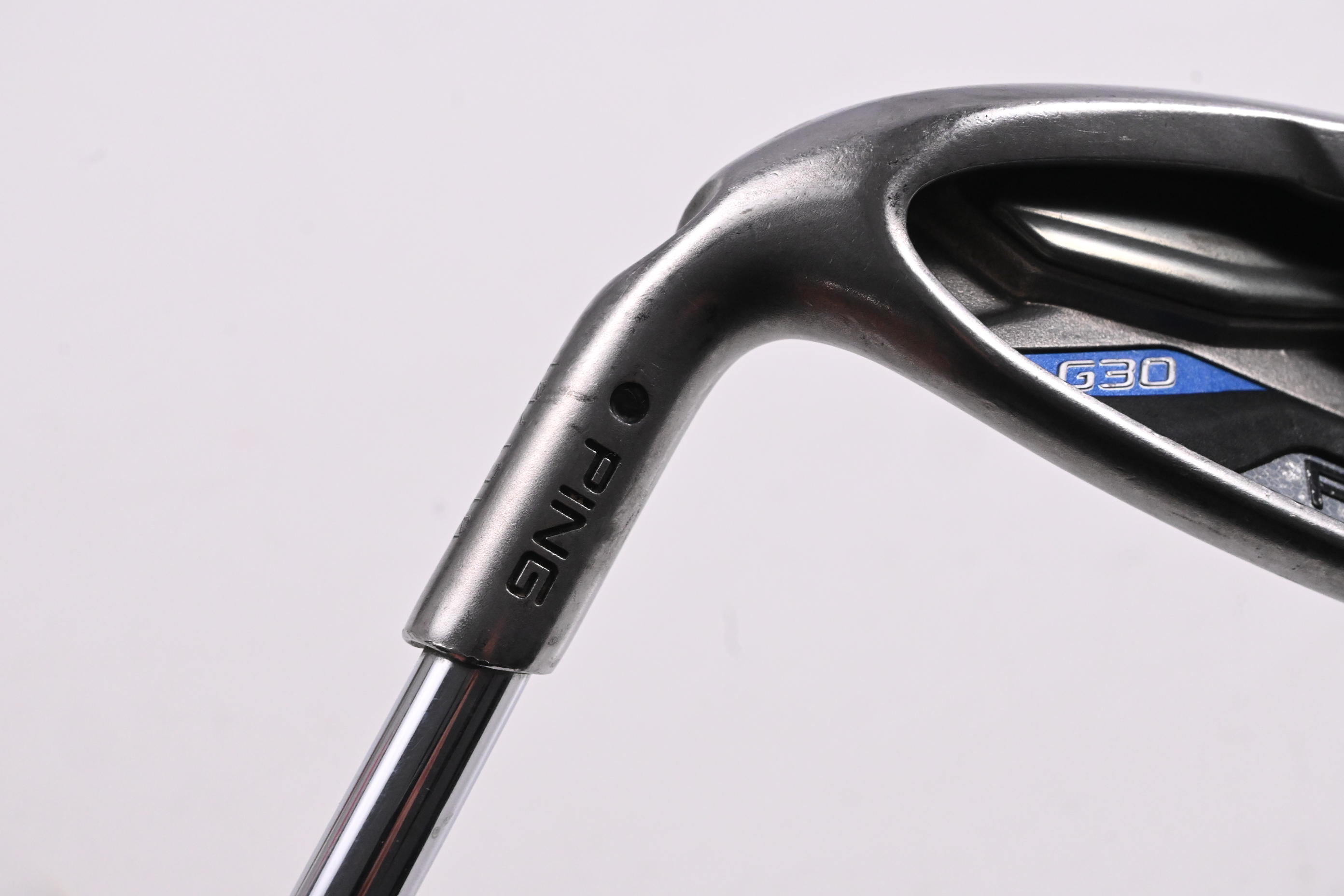 Left Hand Ping G30 #9 Iron / 40 Degree / Black Dot / Regular Flex Ping CFS Shaft