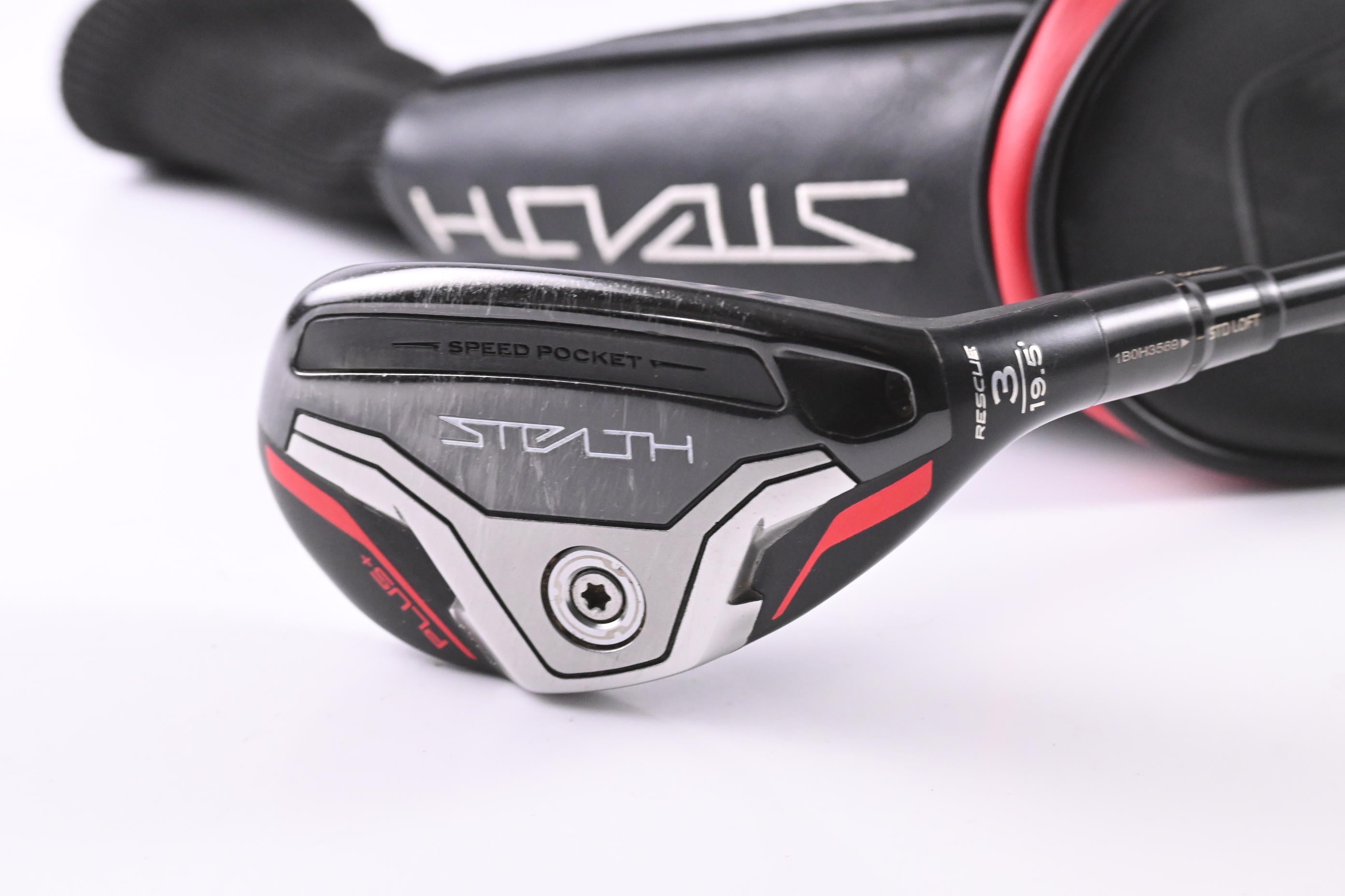 Taylormade Stealth Plus #3 Hybrid / 19.5 Degree / Regular Flex HZRDUS Smoke Red