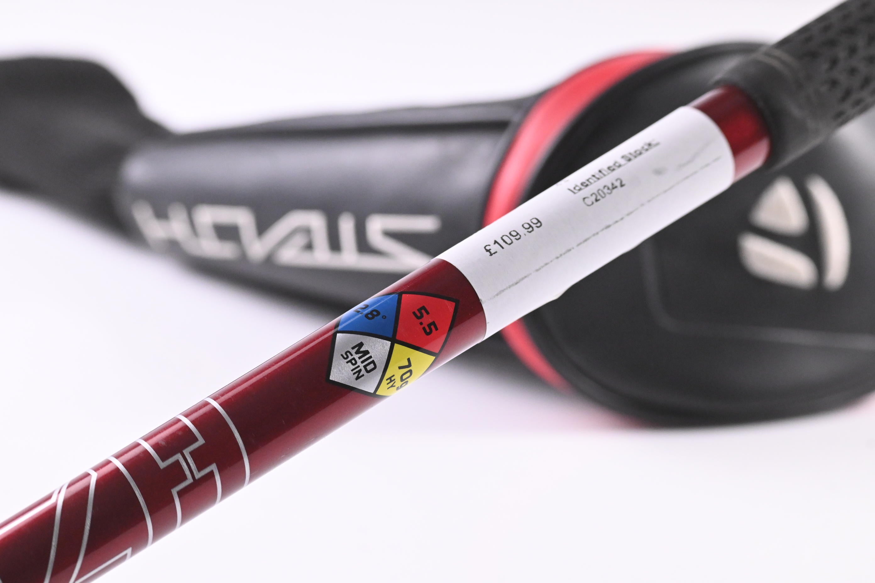Taylormade Stealth Plus #3 Hybrid / 19.5 Degree / Regular Flex HZRDUS Smoke Red