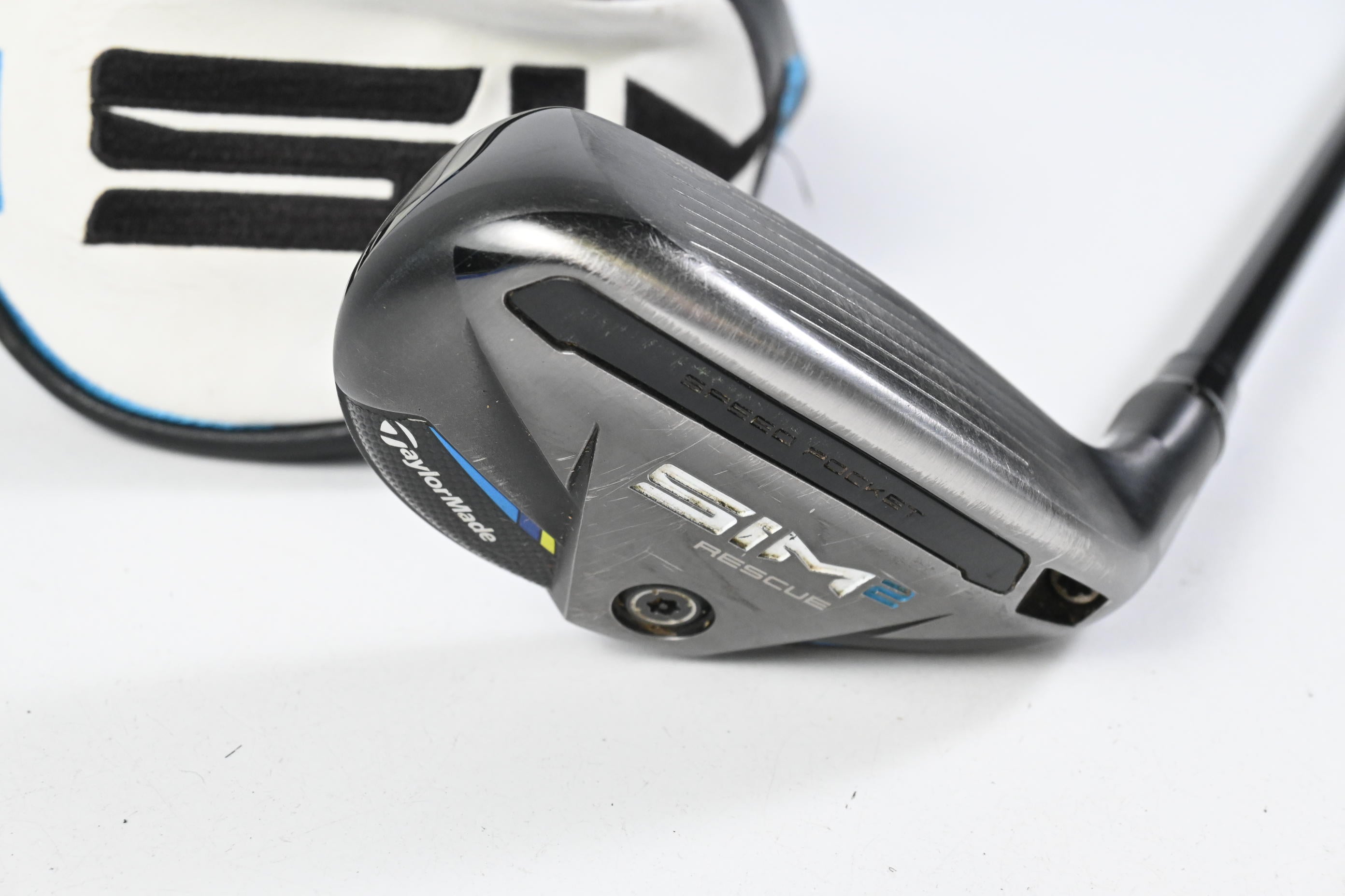 Taylormade SIM2 #3 Hybrid / 19.5 Degree / Stiff Flex Tensei AV Blue 80 Shaft