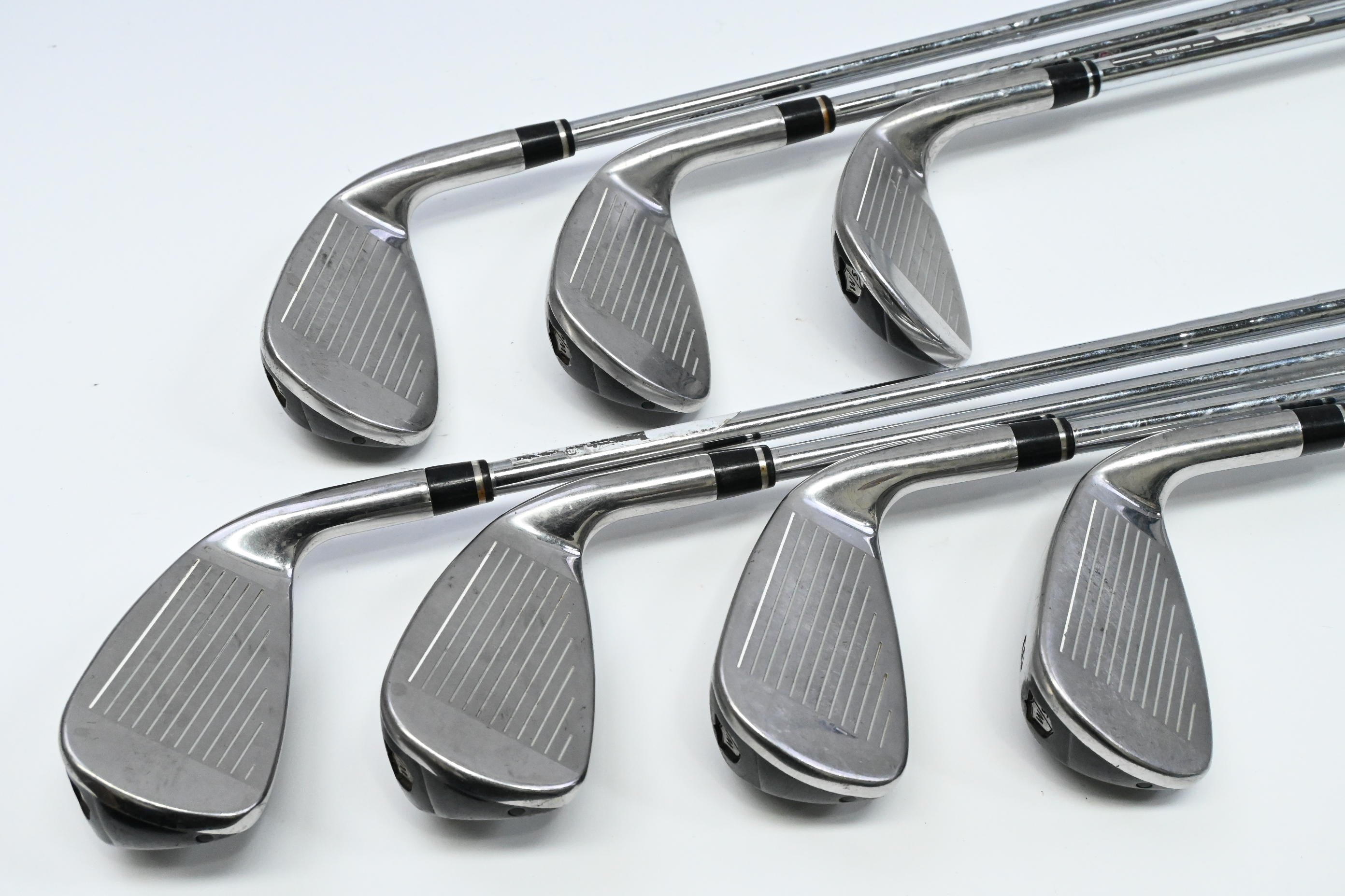 Left Hand Wilson Launch Pad Irons / 5-PW+SW / Regular Flex KBS Tour 80 Shafts