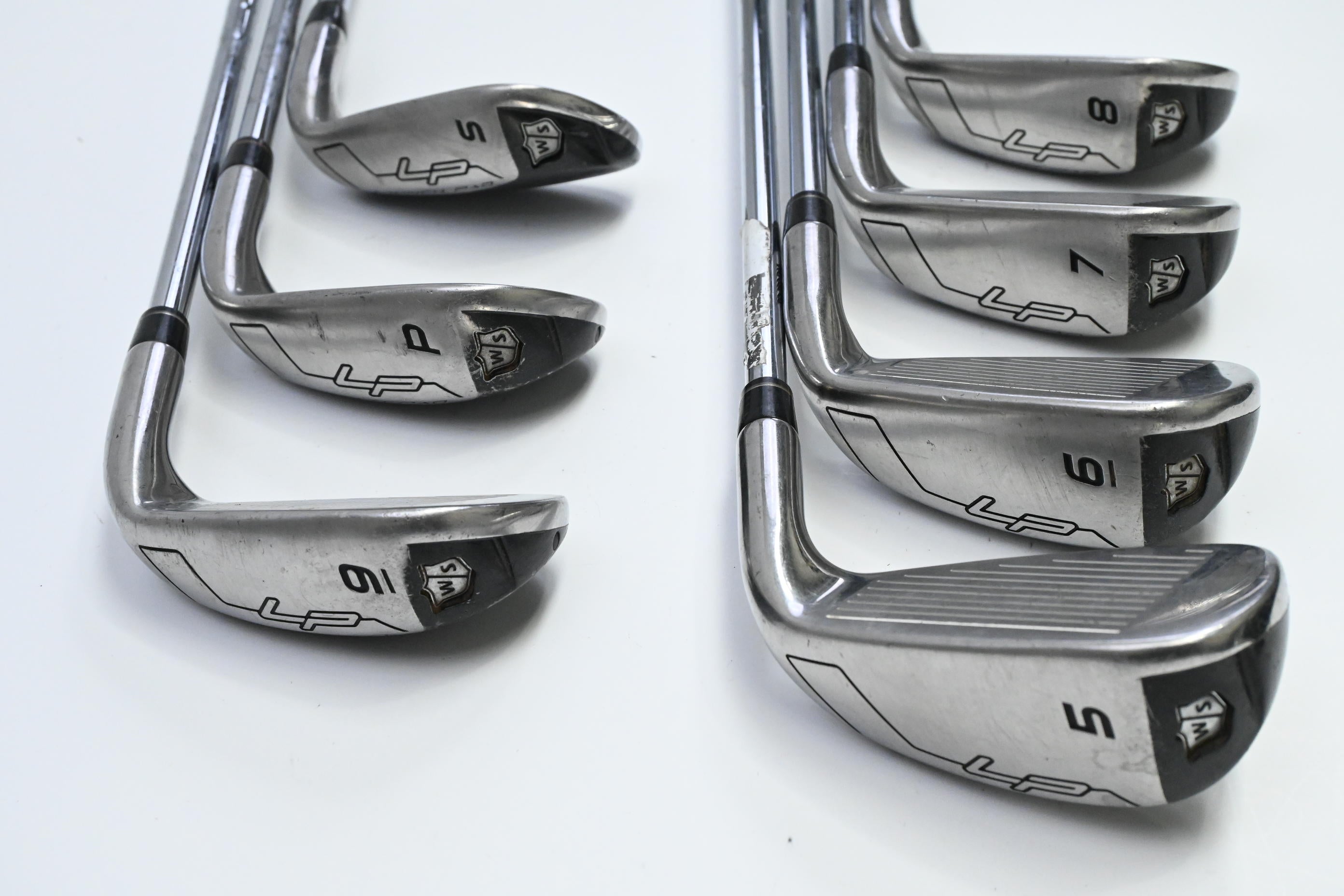Left Hand Wilson Launch Pad Irons / 5-PW+SW / Regular Flex KBS Tour 80 Shafts