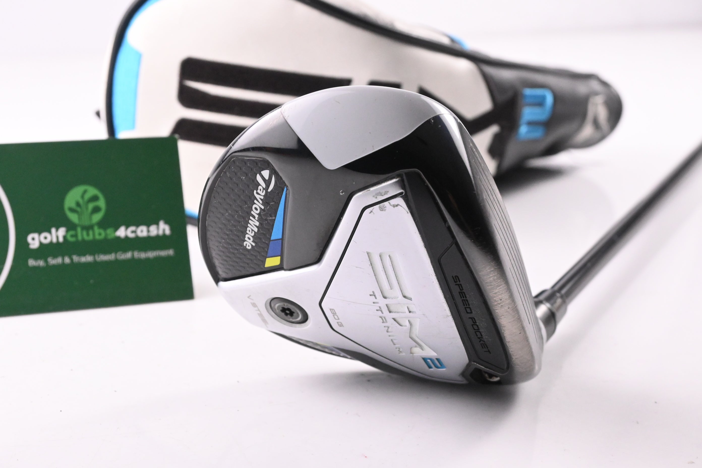 Taylormade SIM2 Ti #3 Wood / 15 Degree / Stiff Flex Tensei AV RAW Blue 65 Shaft