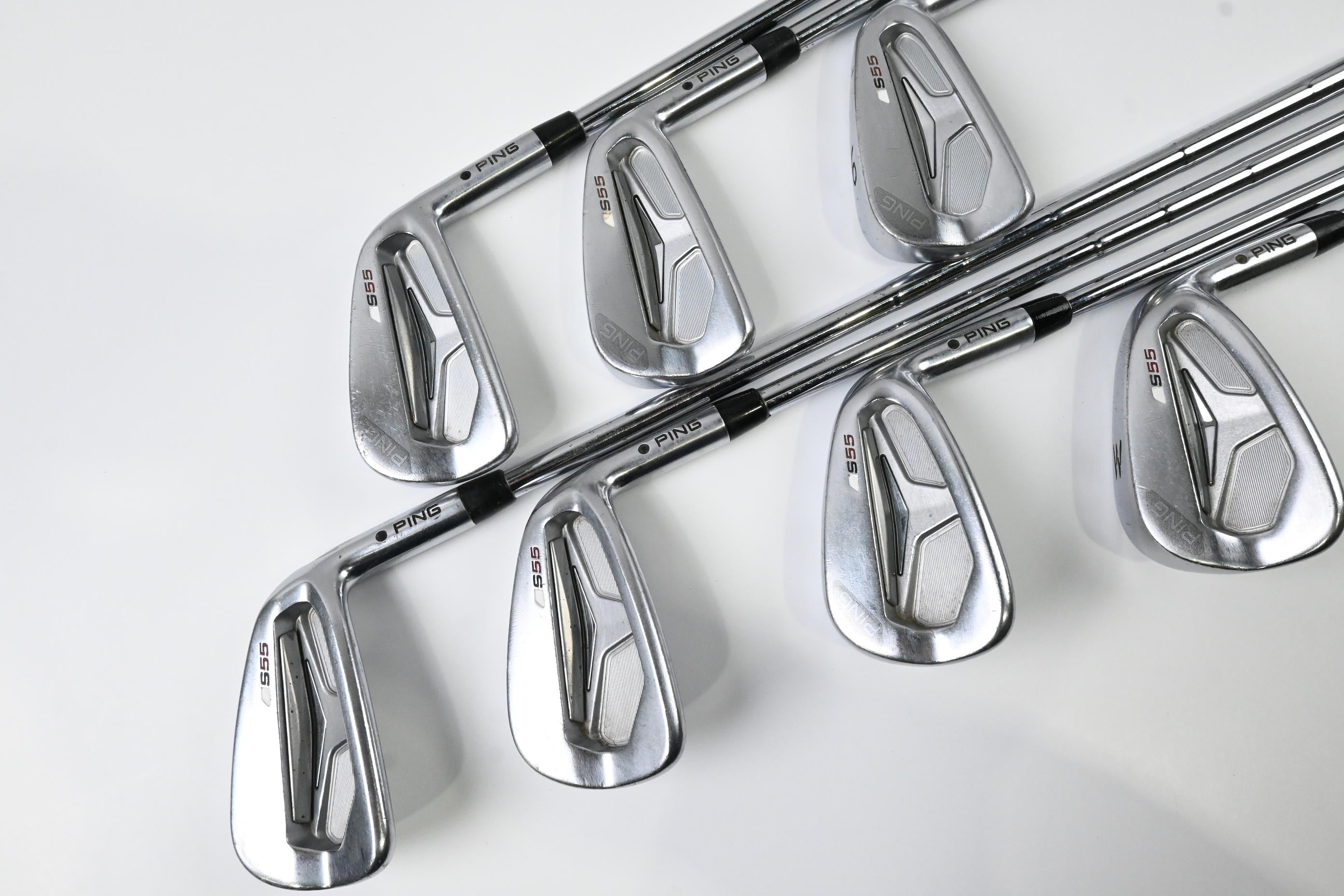 Ping S55 Irons / 4-PW / Black Dot / Stiff Flex Ping CFS Shafts