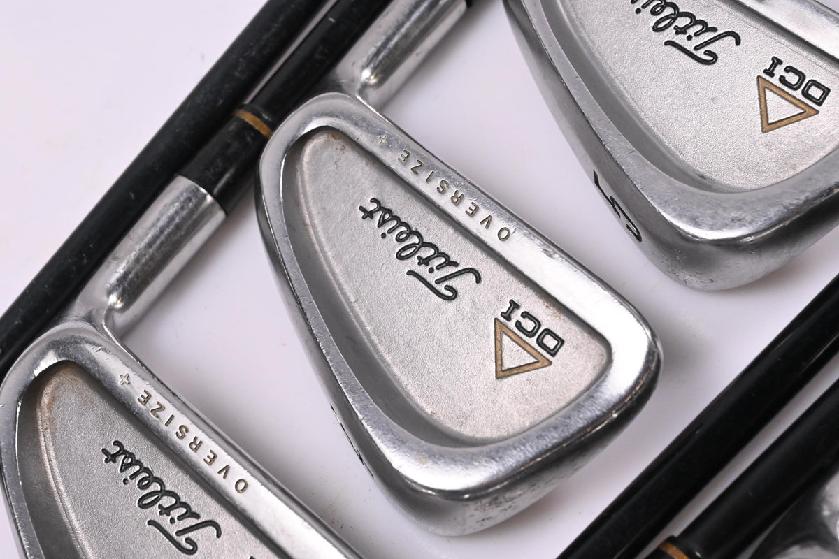 Titleist DCI Oversize+ Gold Irons / 2-PW+SW / Firm Flex Titleist Tri Spec Shafts