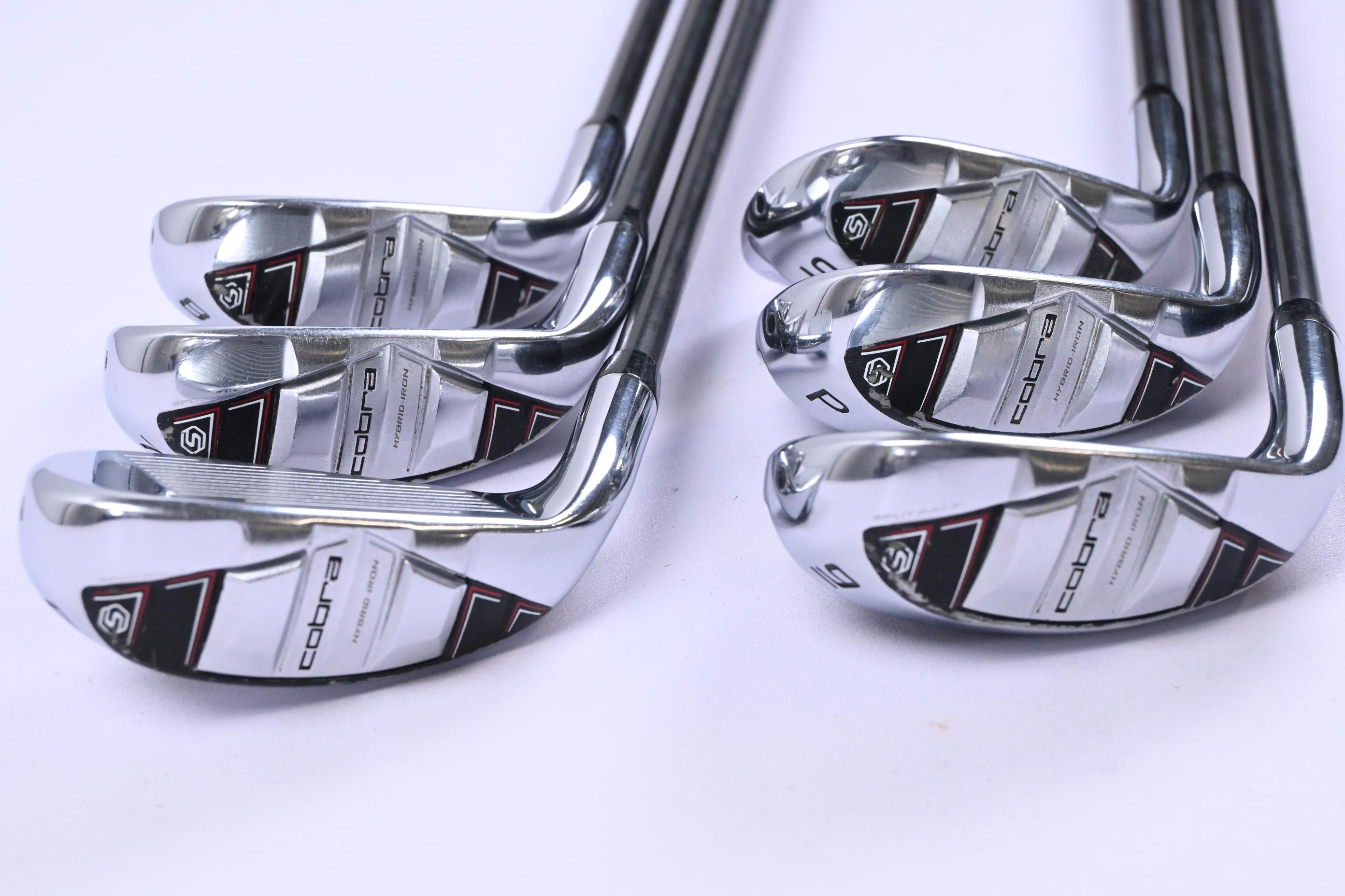 Cobra T-Rail Hybrid Combo Irons / 6-PW+SW / Regular Flex Cobra Ultralite 50