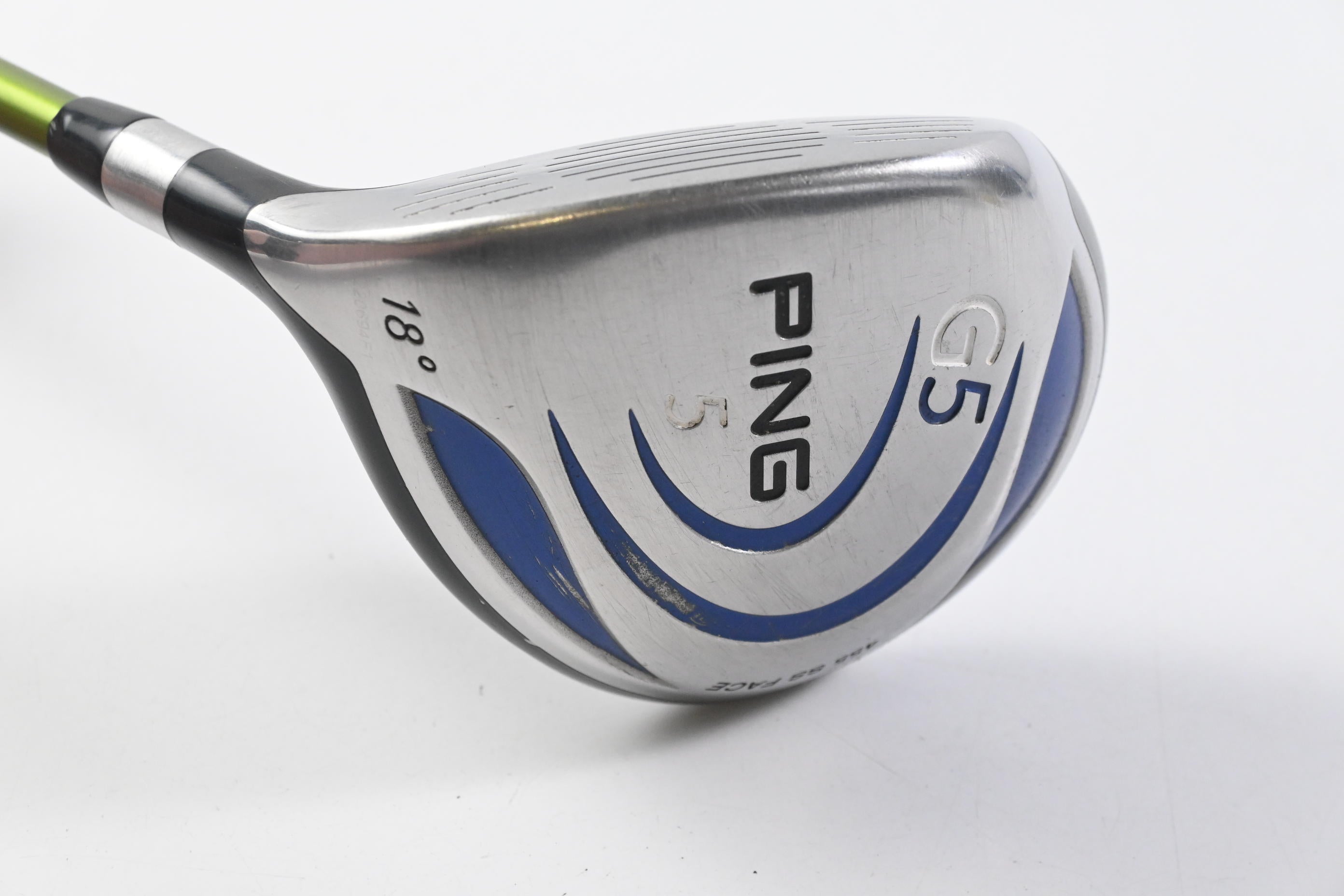 Left Hand Ping G5 #5 Wood / 18 Degree / Regular Flex Aldila NV Green 75 Shaft