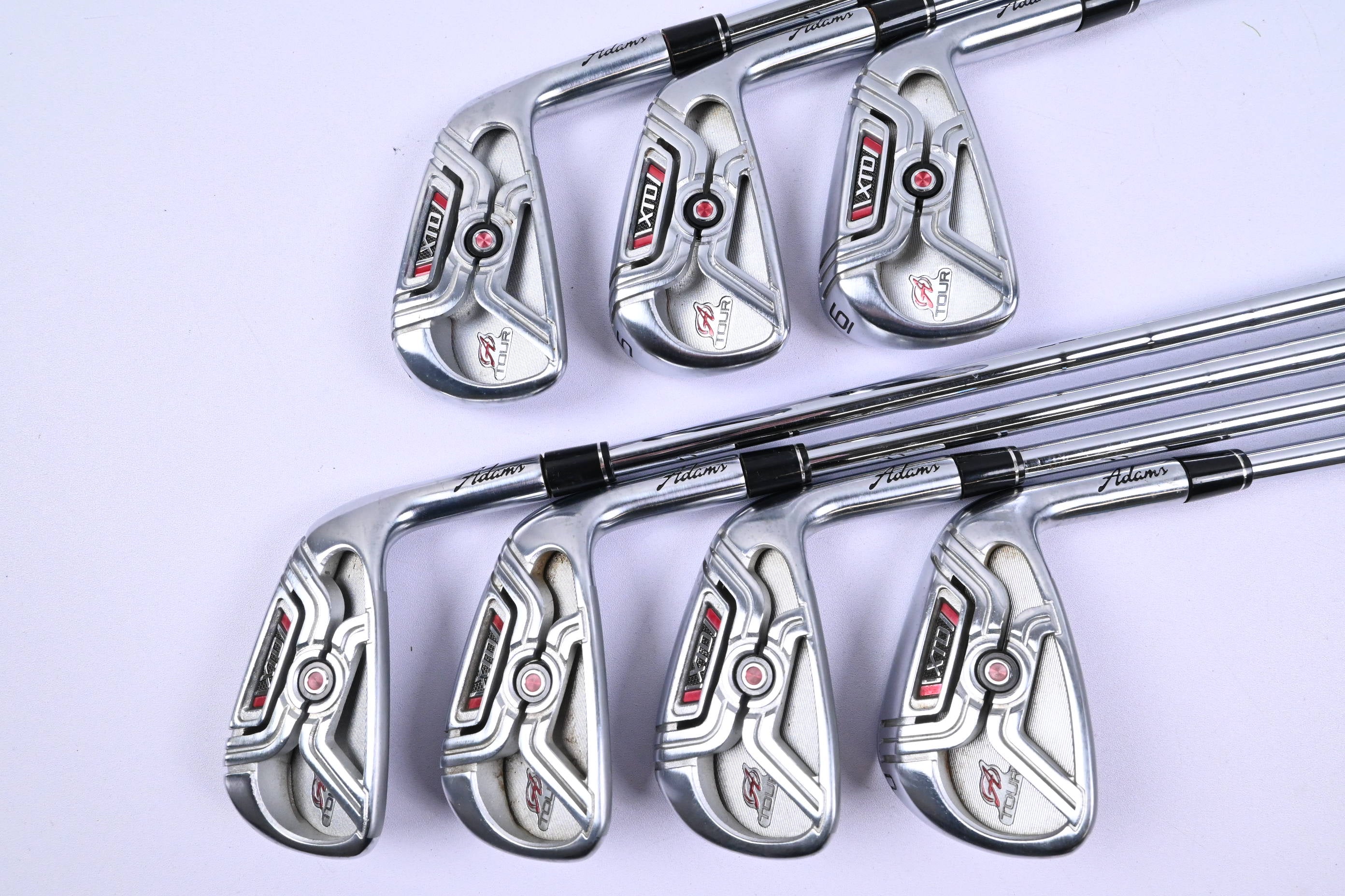 Adams XTD A Tour Silver Heads Irons / 4-PW / Regular Flex KBS Tour Shafts
